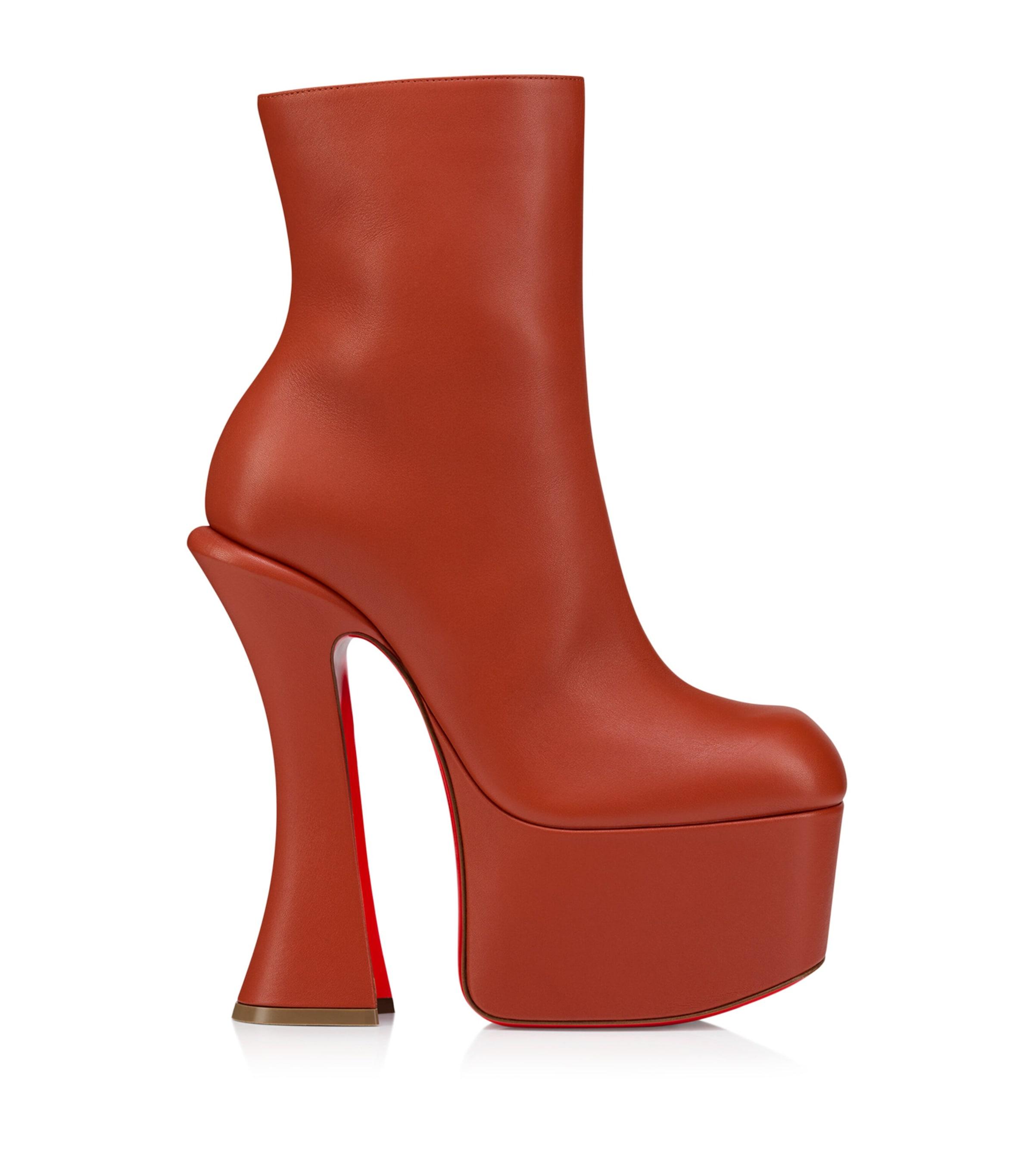Christian Louboutin Aquabootie Leather Ankle Boots 160 by CHRISTIAN LOUBOUTIN