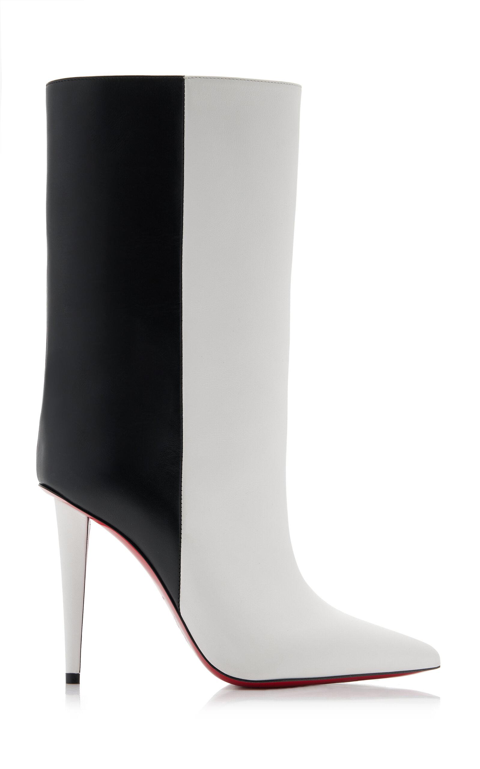 Christian Louboutin Astrilarge 100mm Two-Tone Leather Ankle Boots - Moda Operandi by CHRISTIAN LOUBOUTIN