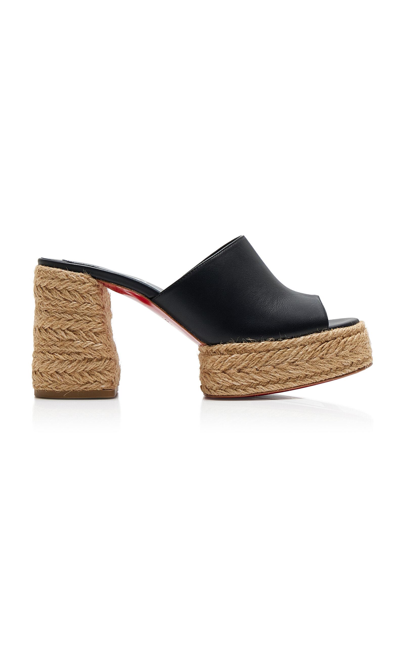 Christian Louboutin Calakala 85mm Leather Platform Mules - Moda Operandi by CHRISTIAN LOUBOUTIN