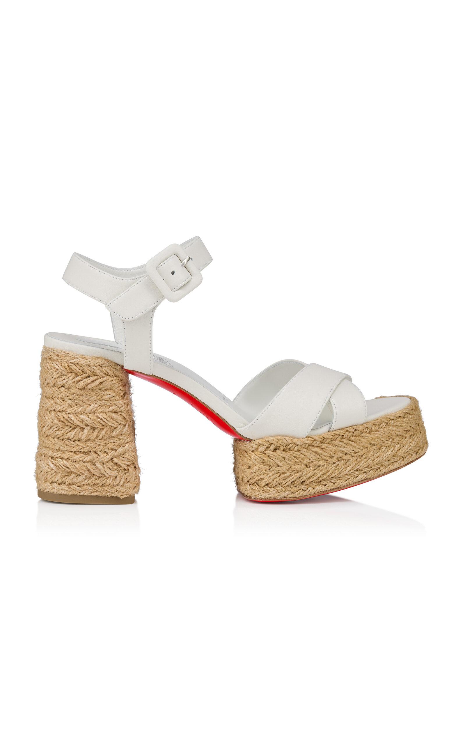 Christian Louboutin Calakala 85mm Platform Leather Sandals - Moda Operandi by CHRISTIAN LOUBOUTIN