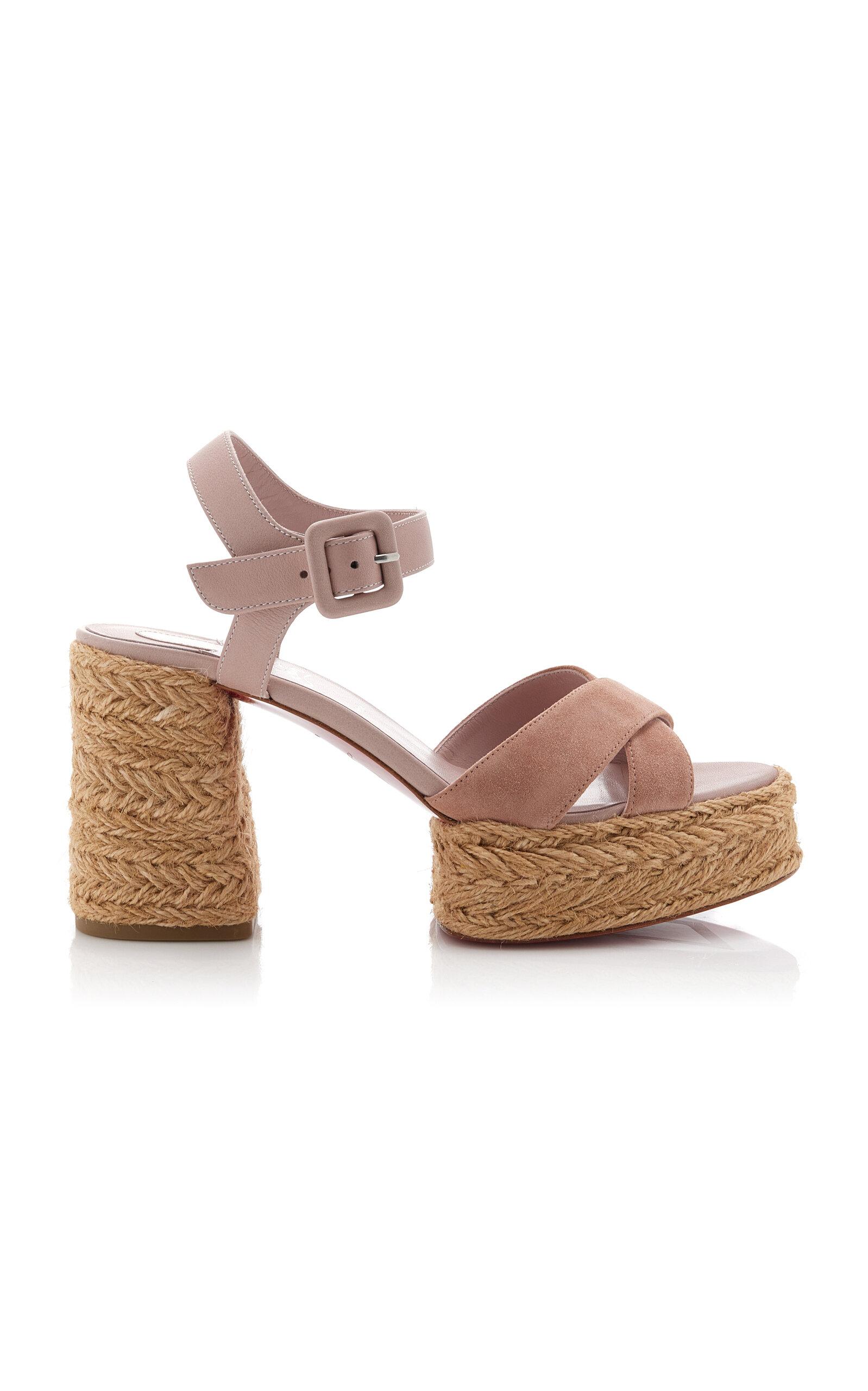 Christian Louboutin Calakala 85mm Suede Sandals - Moda Operandi by CHRISTIAN LOUBOUTIN