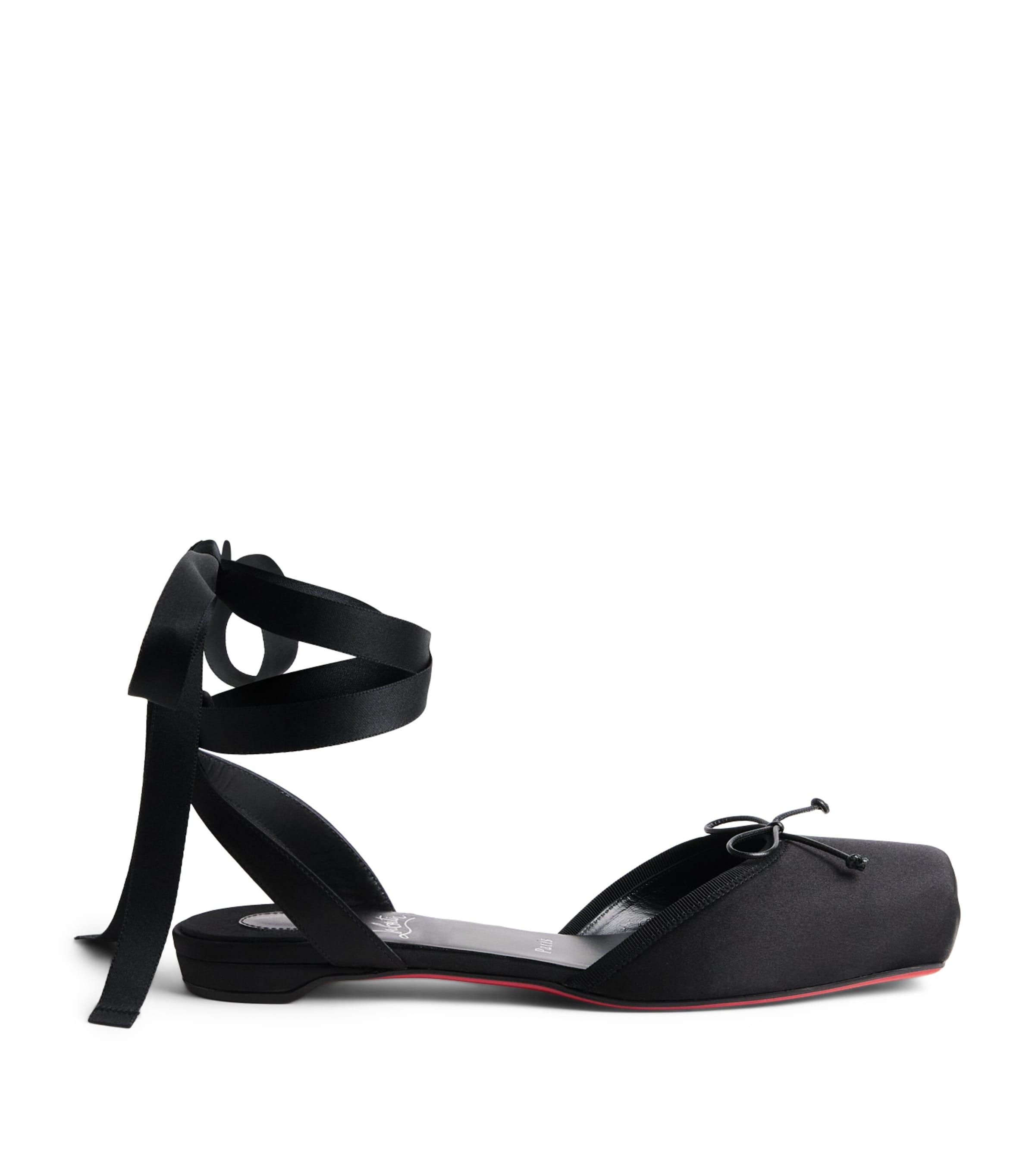 Christian Louboutin Cassia Satin Ballet Flats by CHRISTIAN LOUBOUTIN