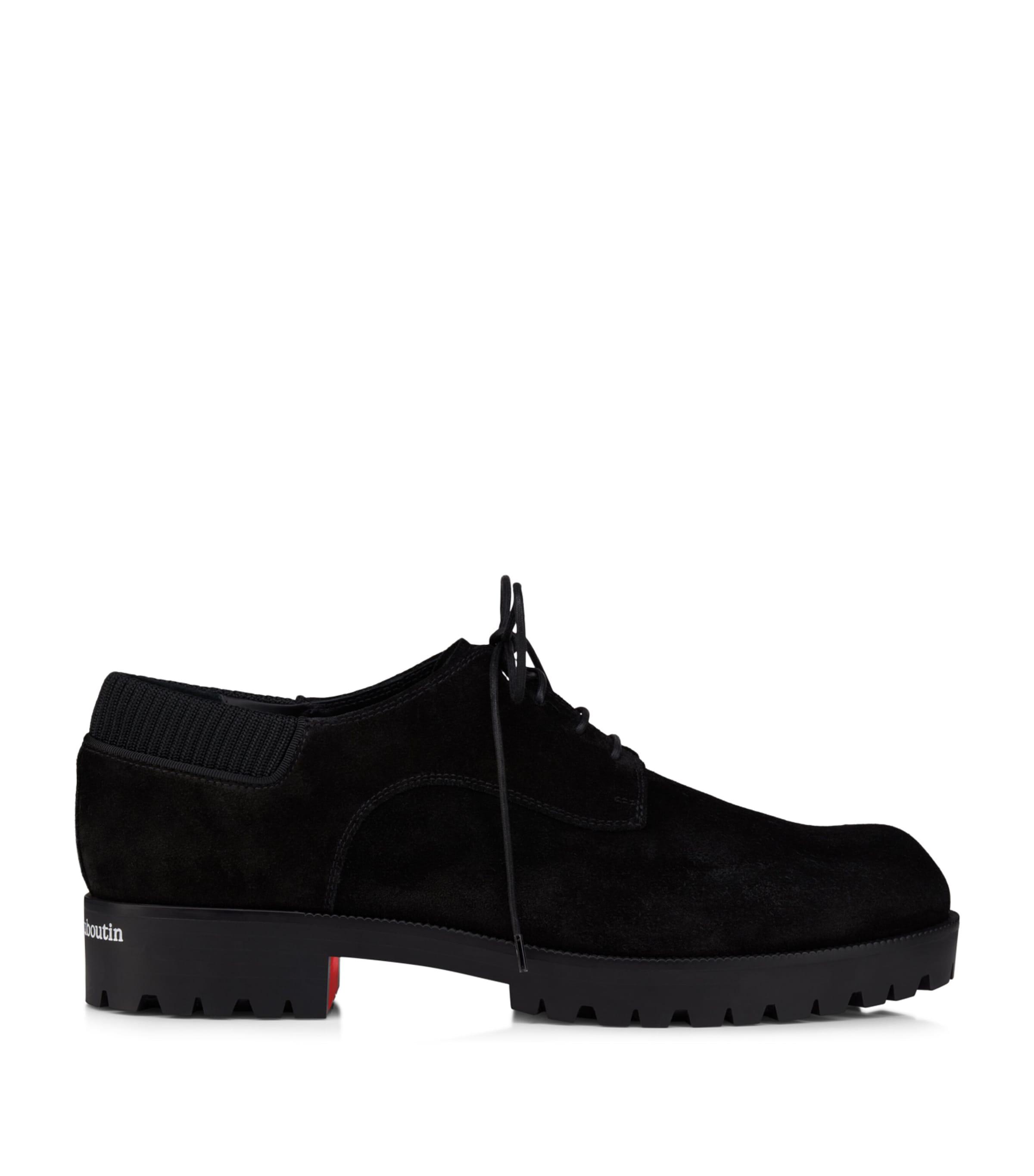 Christian Louboutin Cavafield Suede Derby Shoes by CHRISTIAN LOUBOUTIN
