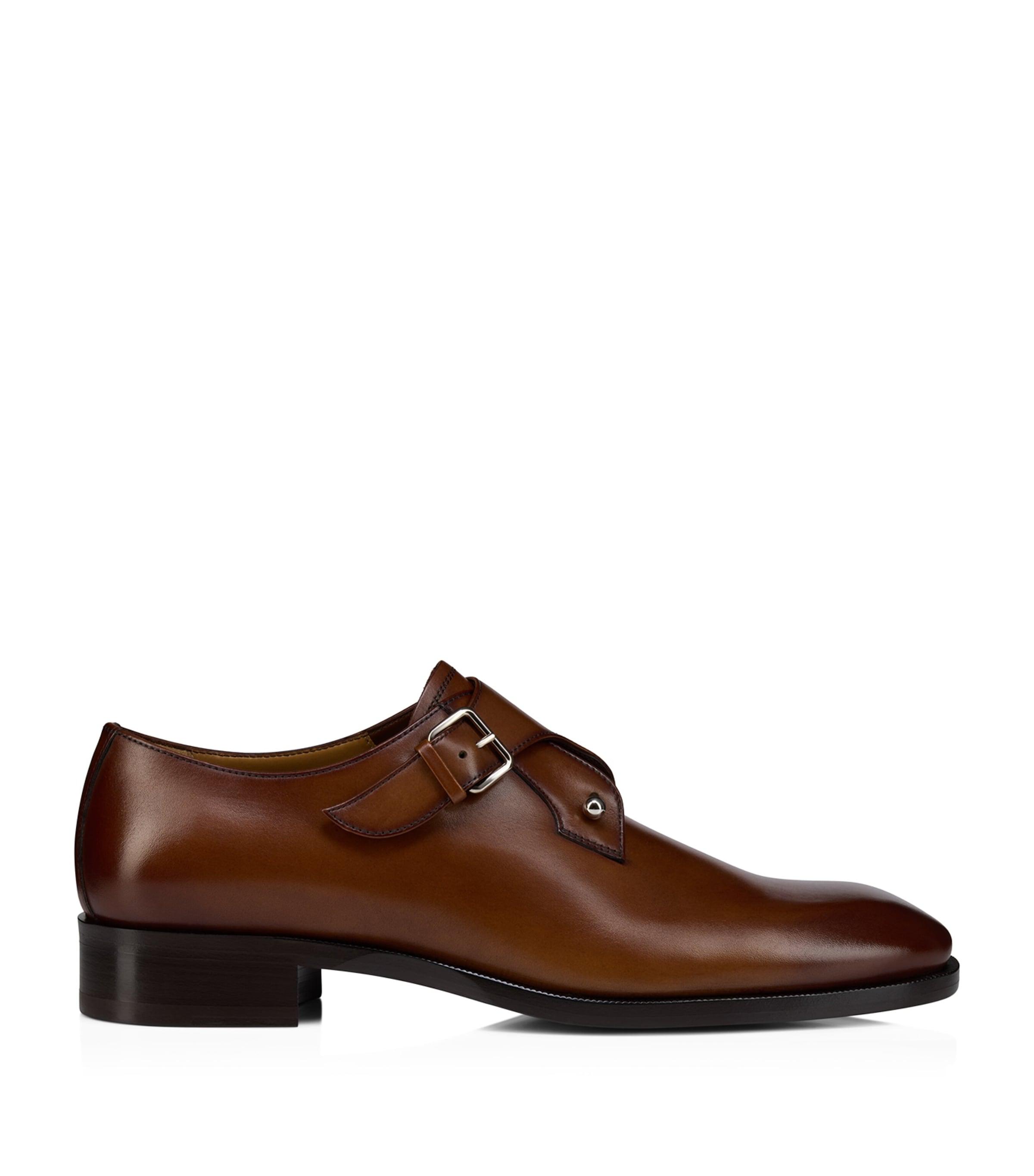 Christian Louboutin Chambelimonk Leather Monk Shoes by CHRISTIAN LOUBOUTIN
