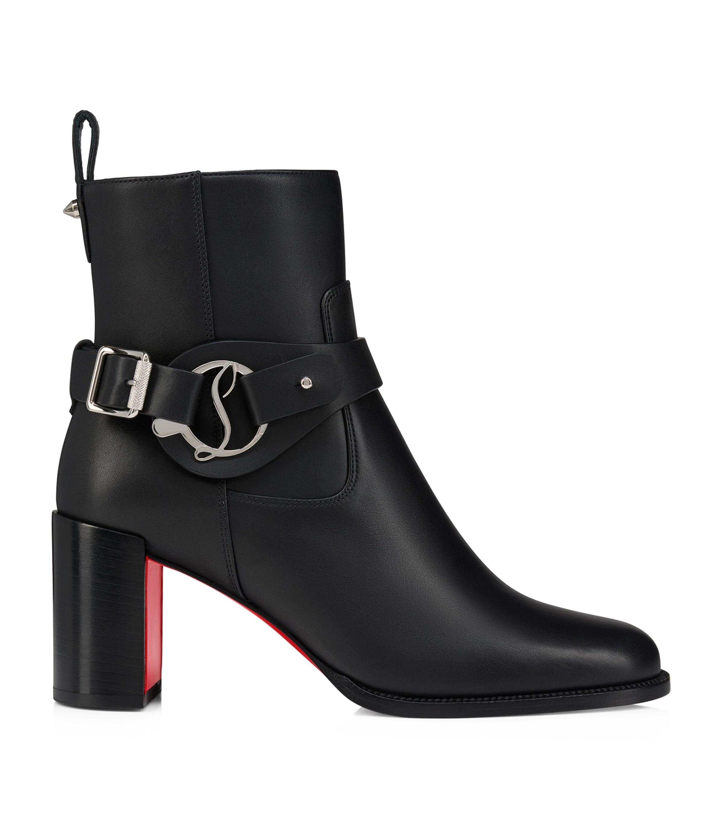 Christian Louboutin Dianouchette Leather Ankle Boots 70 by CHRISTIAN LOUBOUTIN