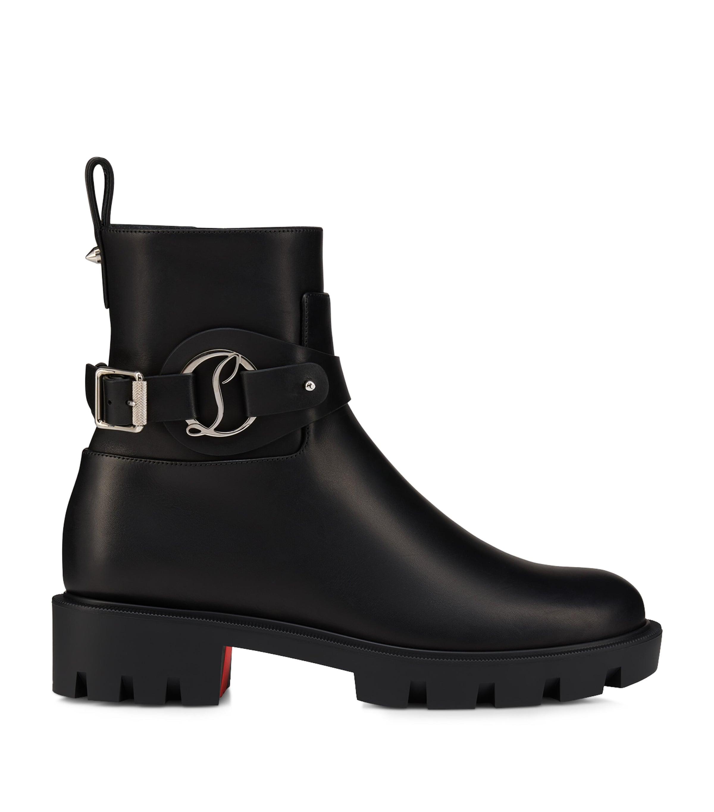Christian Louboutin Dianouchette Lug Leather Ankle Boots by CHRISTIAN LOUBOUTIN