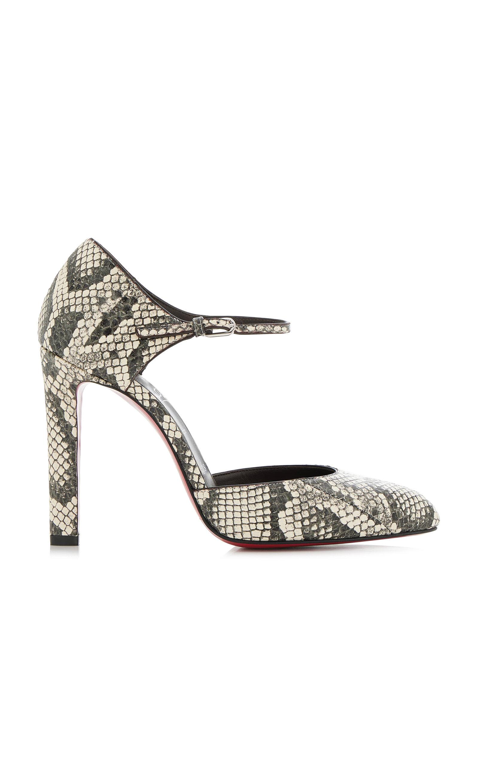 Christian Louboutin Fanny Demie 100mm Snake-Effect Leather Pumps - Moda Operandi by CHRISTIAN LOUBOUTIN