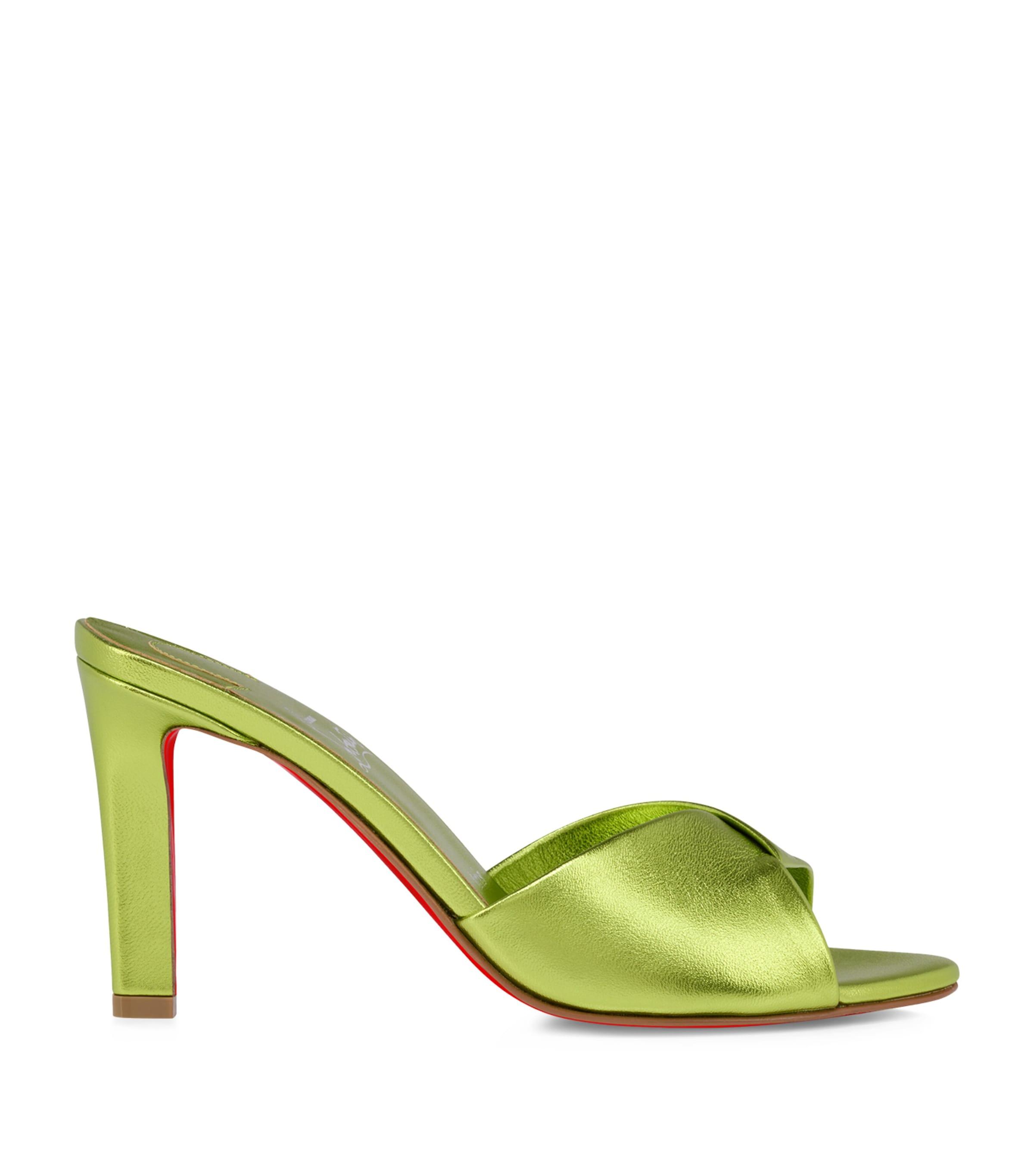 Christian Louboutin Fanny Leather Mules 85 by CHRISTIAN LOUBOUTIN