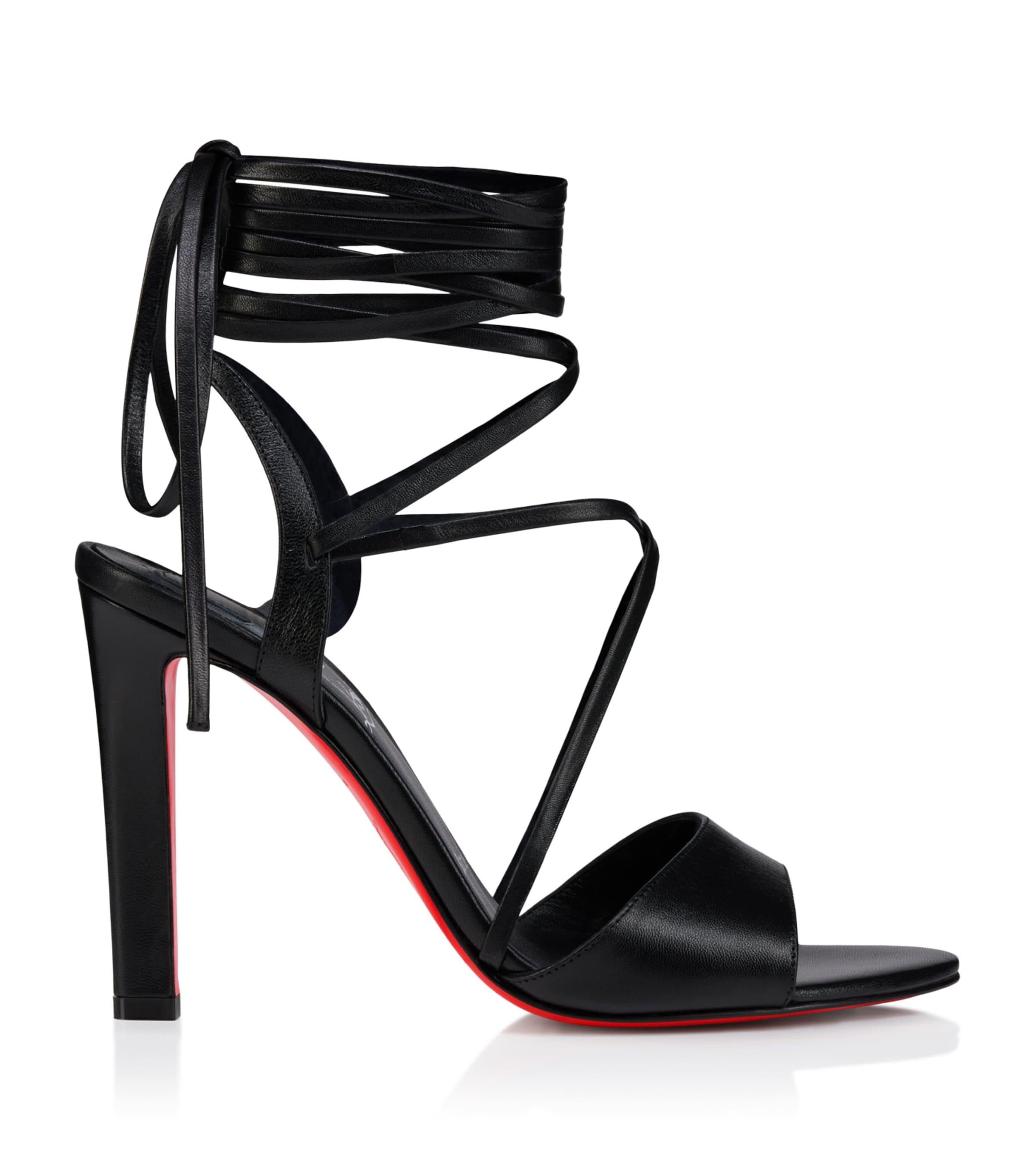 Christian Louboutin Fanny Randa Leather Sandals 100 by CHRISTIAN LOUBOUTIN