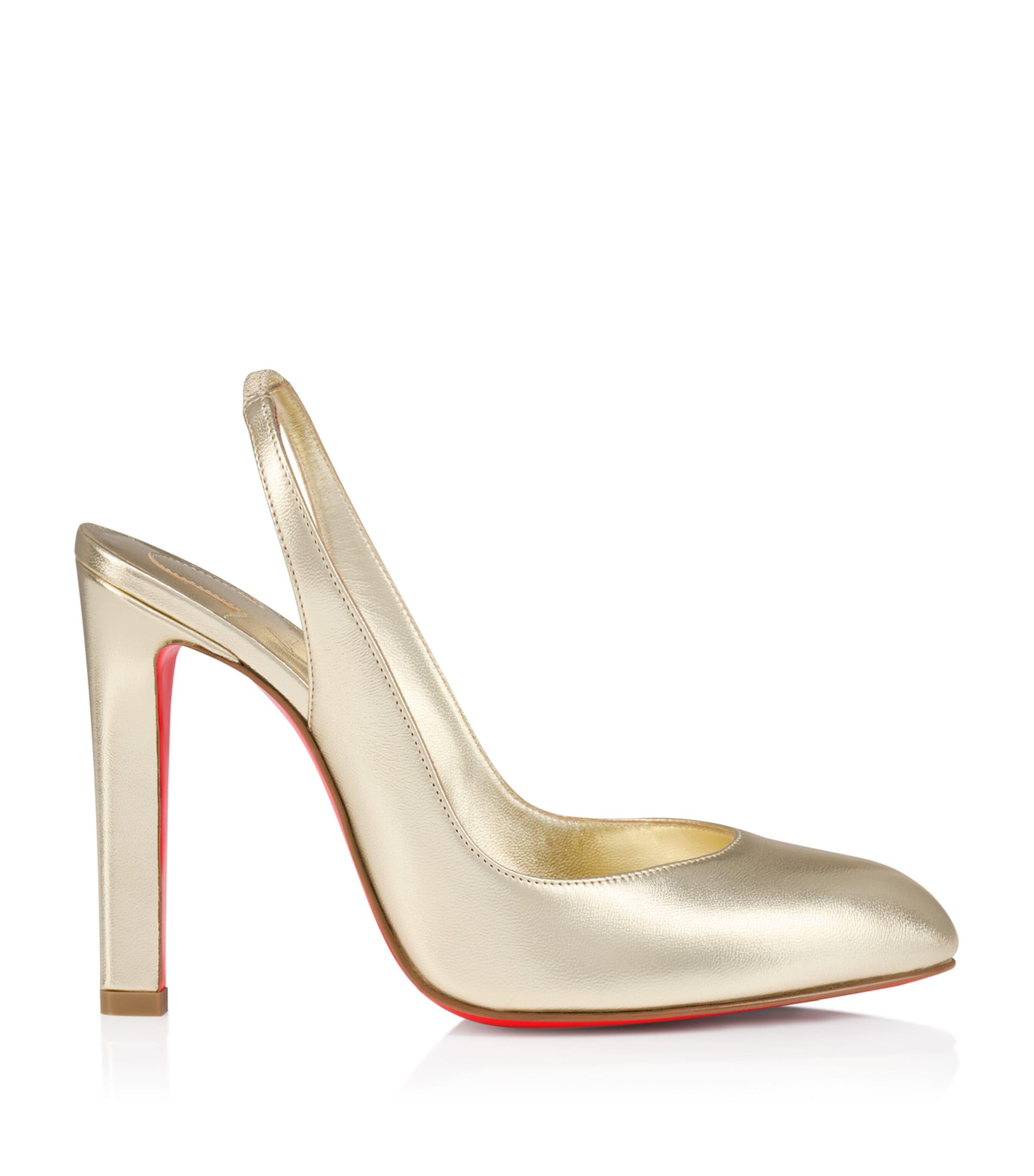 Christian Louboutin Fannylove Patent Leather Slingback Pumps 100 by CHRISTIAN LOUBOUTIN