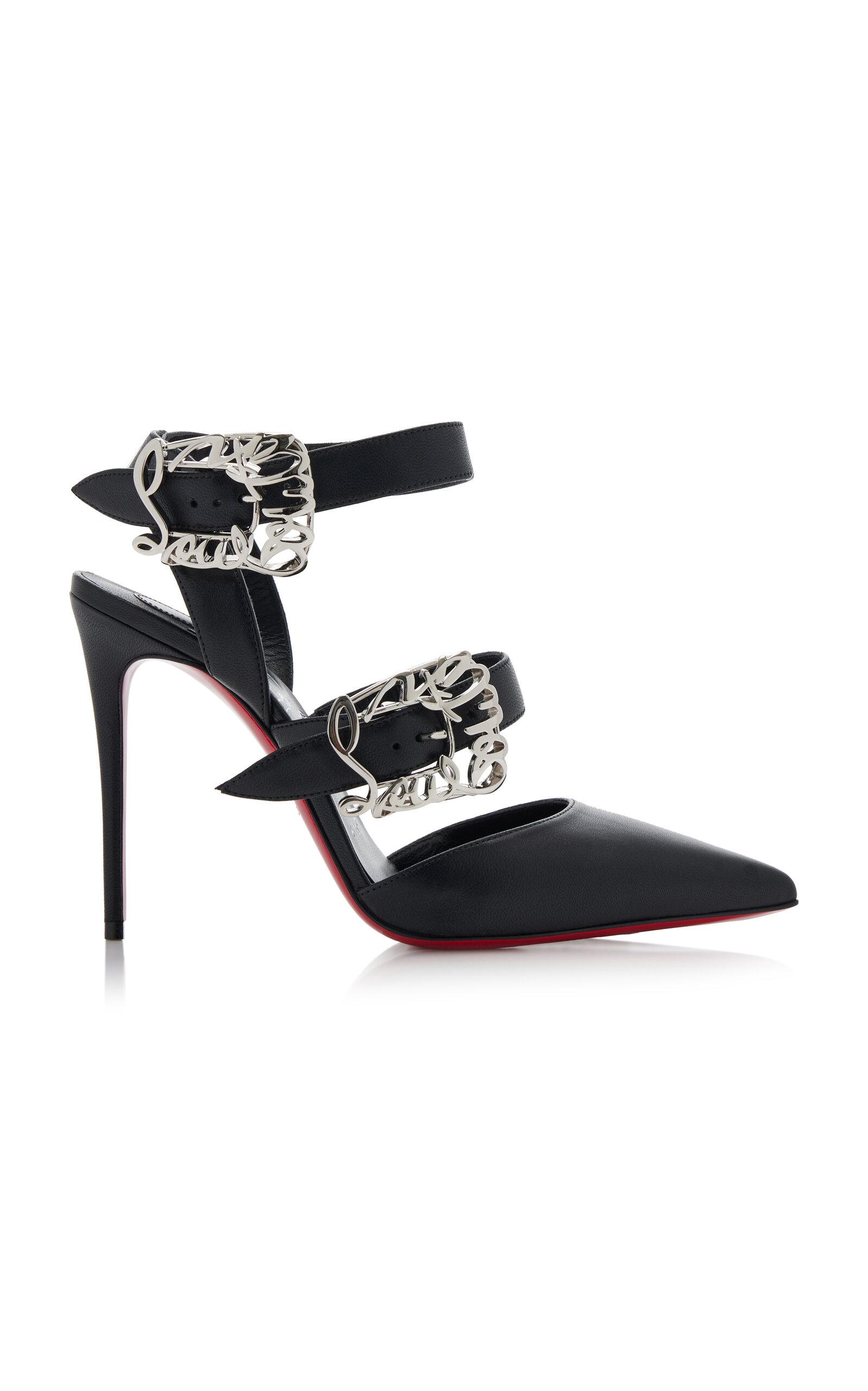 Christian Louboutin Giddylina 100mm Buckle-Detailed Leather Pumps - Moda Operandi by CHRISTIAN LOUBOUTIN