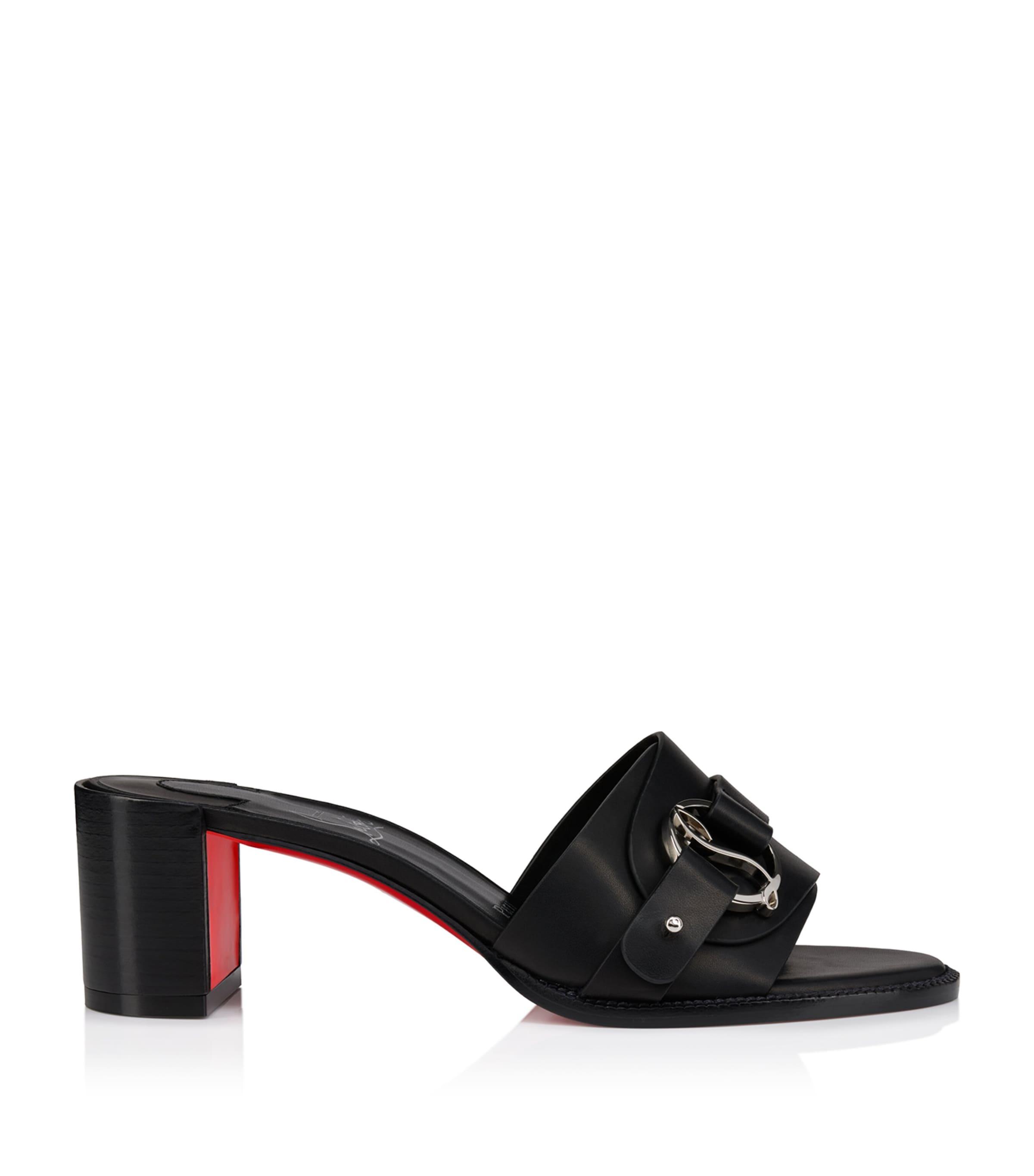 Christian Louboutin Her In Roma Leather Heeled Mules 55 by CHRISTIAN LOUBOUTIN