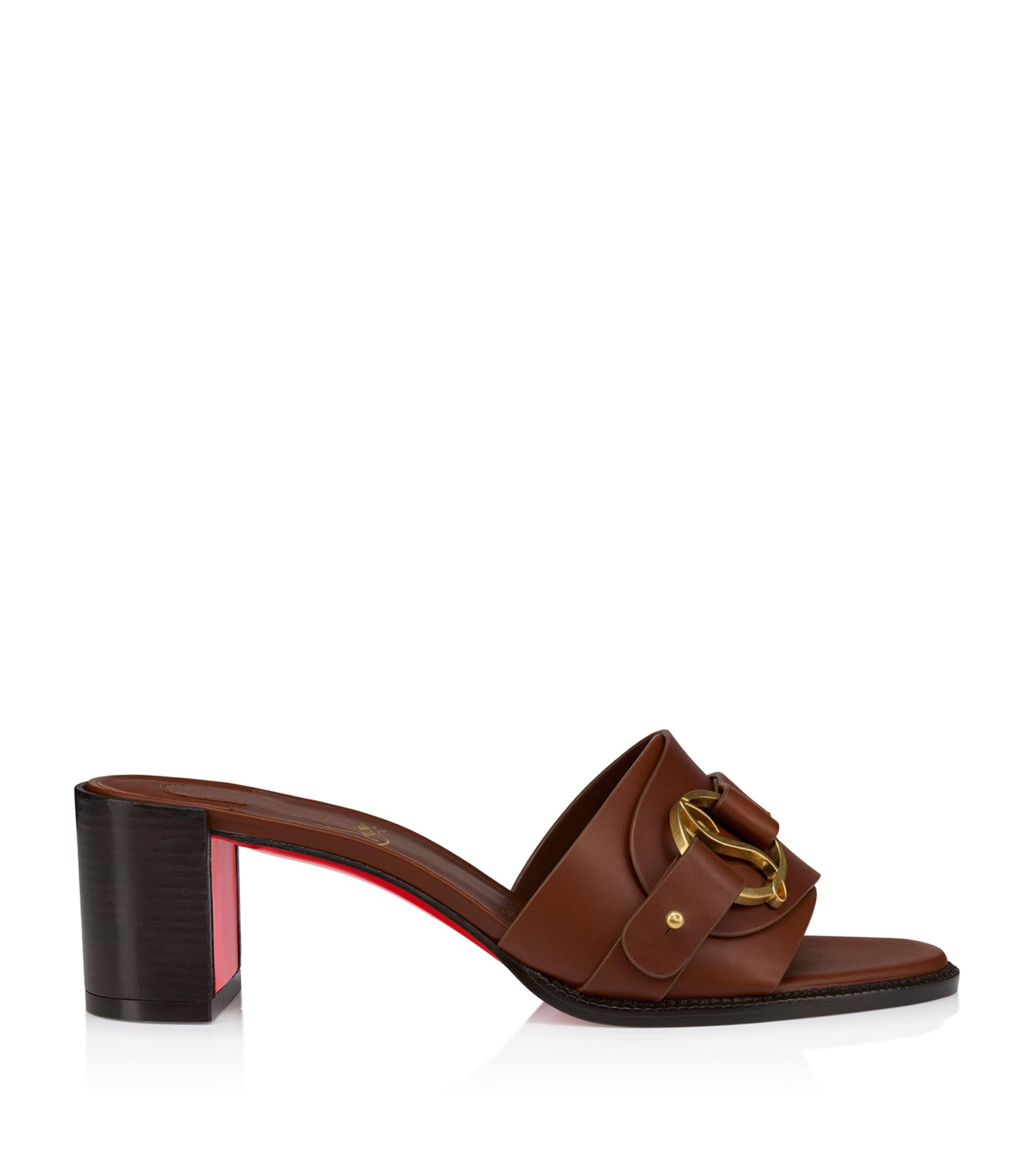 Christian Louboutin Her In Roma Leather Heeled Mules 55 by CHRISTIAN LOUBOUTIN