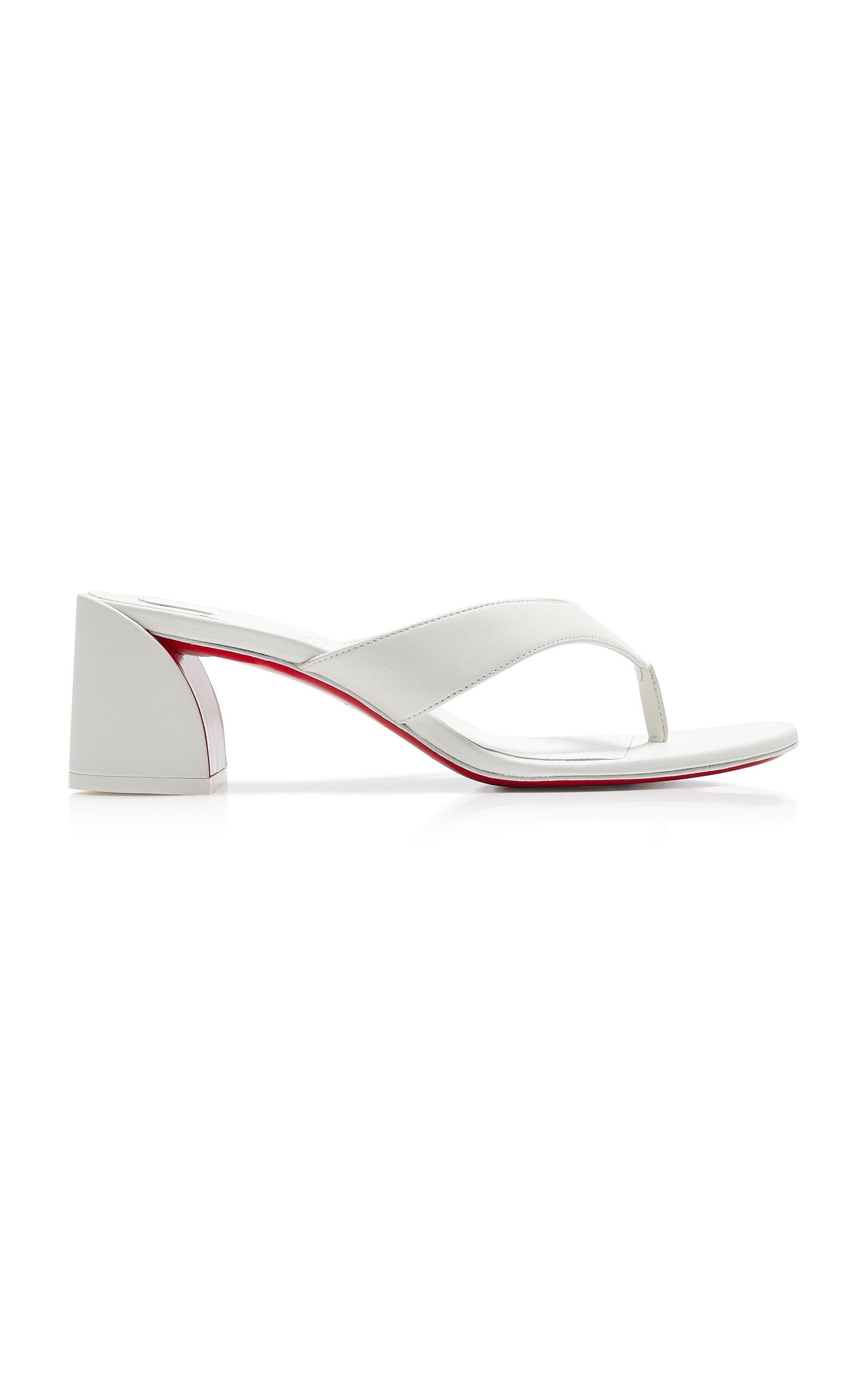 Christian Louboutin Janetonga 55mm Leather Thong Sandals - Moda Operandi by CHRISTIAN LOUBOUTIN