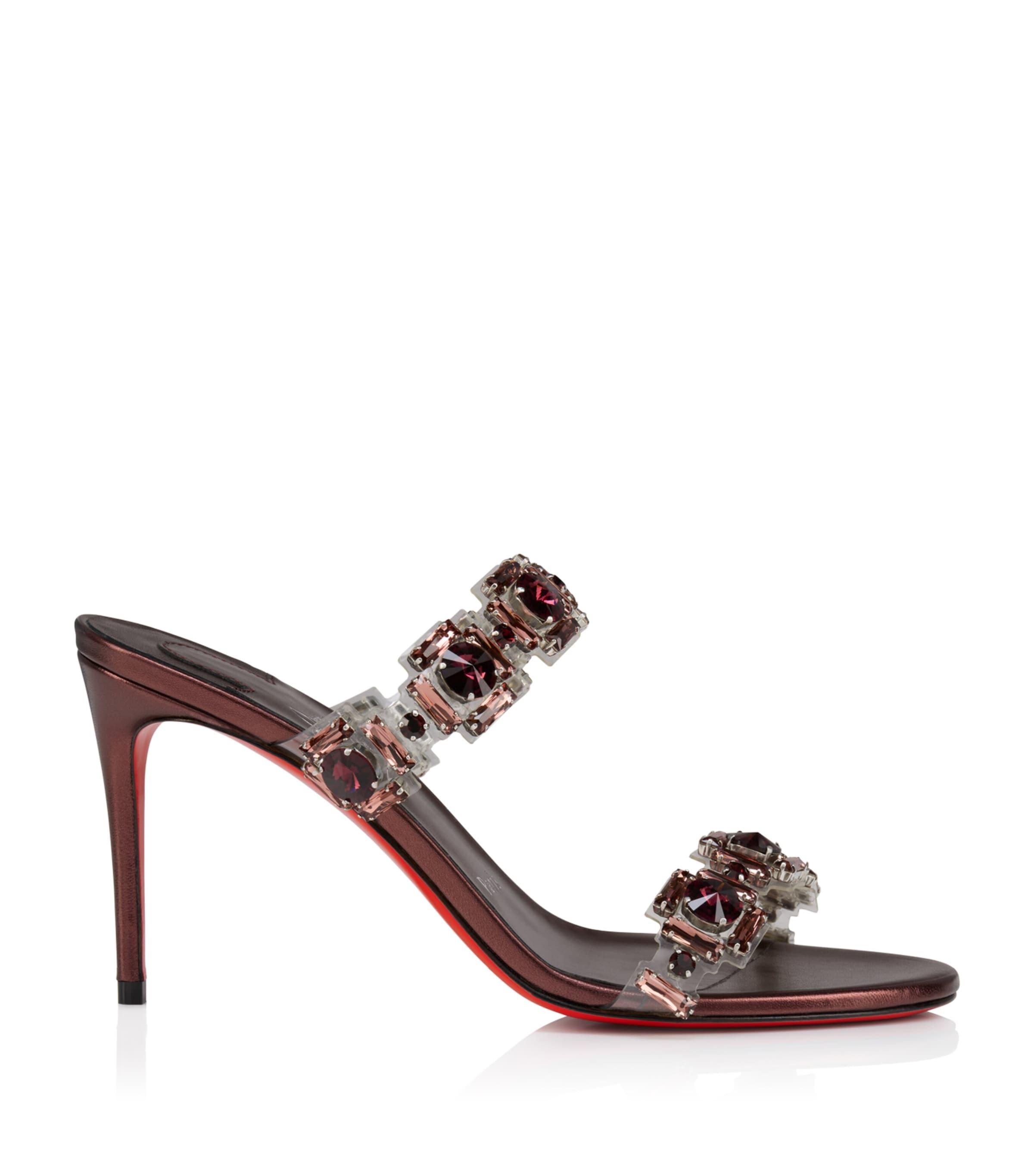 Christian Louboutin Just Jewel Embellished Heeled Mules 85 by CHRISTIAN LOUBOUTIN