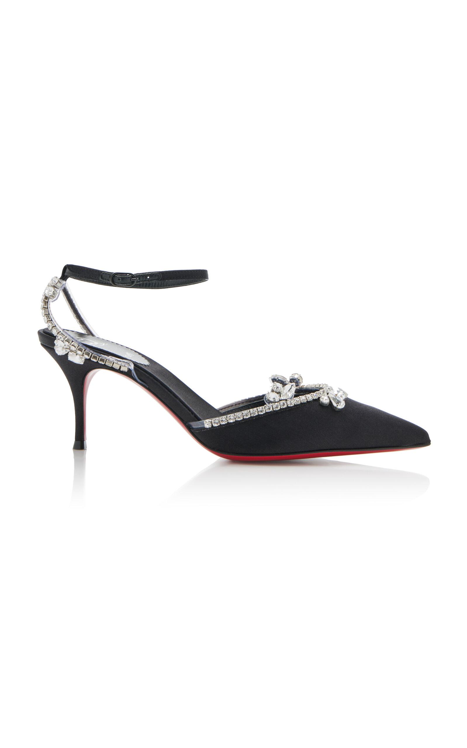 Christian Louboutin Marykate Queen 70mm Crystal-Embellished Crepe Satin Pumps - Moda Operandi by CHRISTIAN LOUBOUTIN