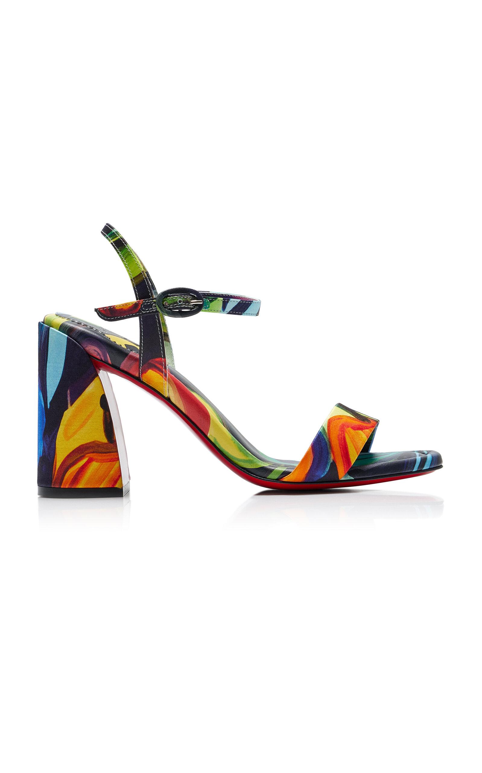 Christian Louboutin Miss Jane 85mm Printed Satin Sandals - Moda Operandi by CHRISTIAN LOUBOUTIN