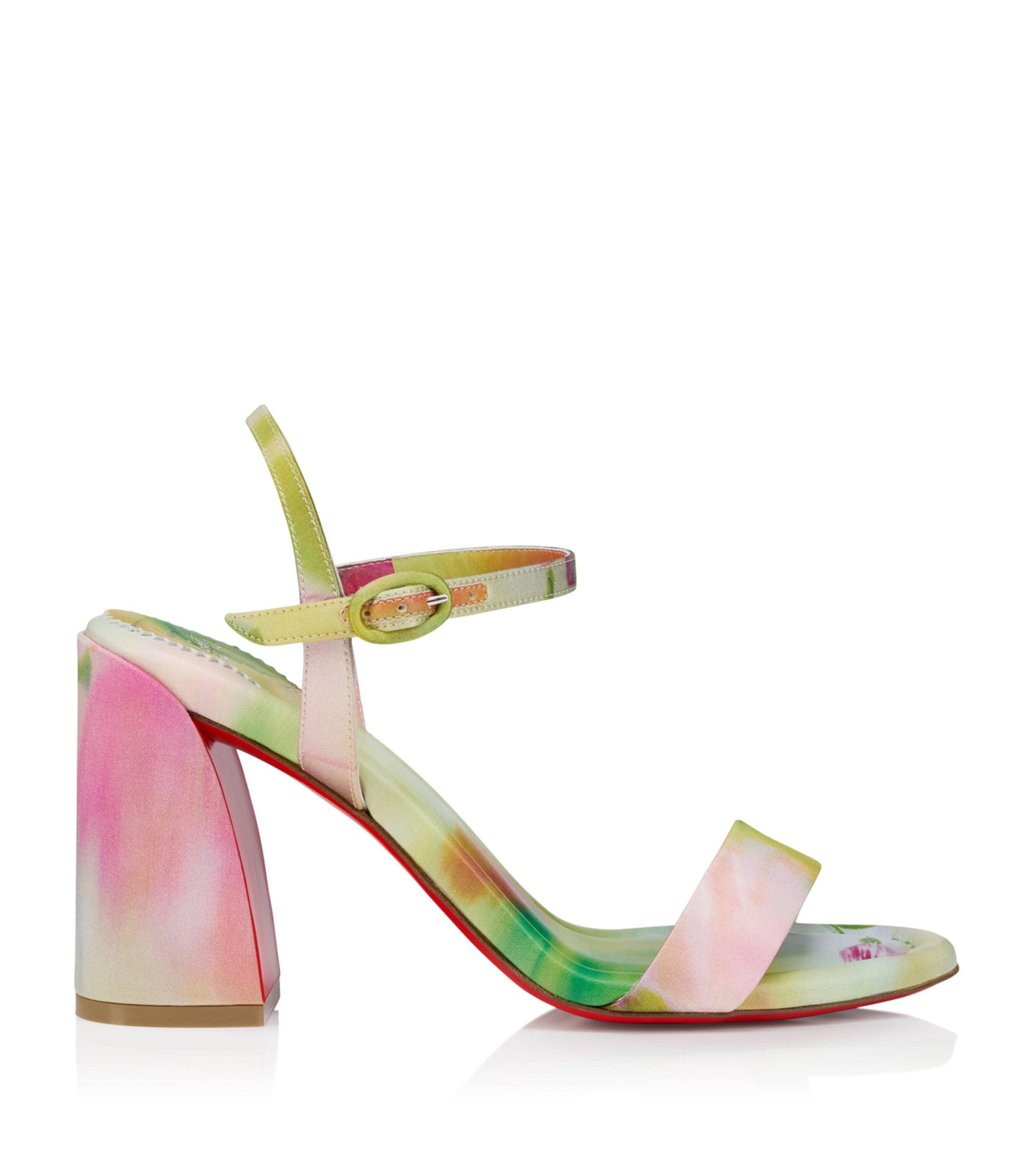 Christian Louboutin Miss Jane Satin Sandals 85 by CHRISTIAN LOUBOUTIN