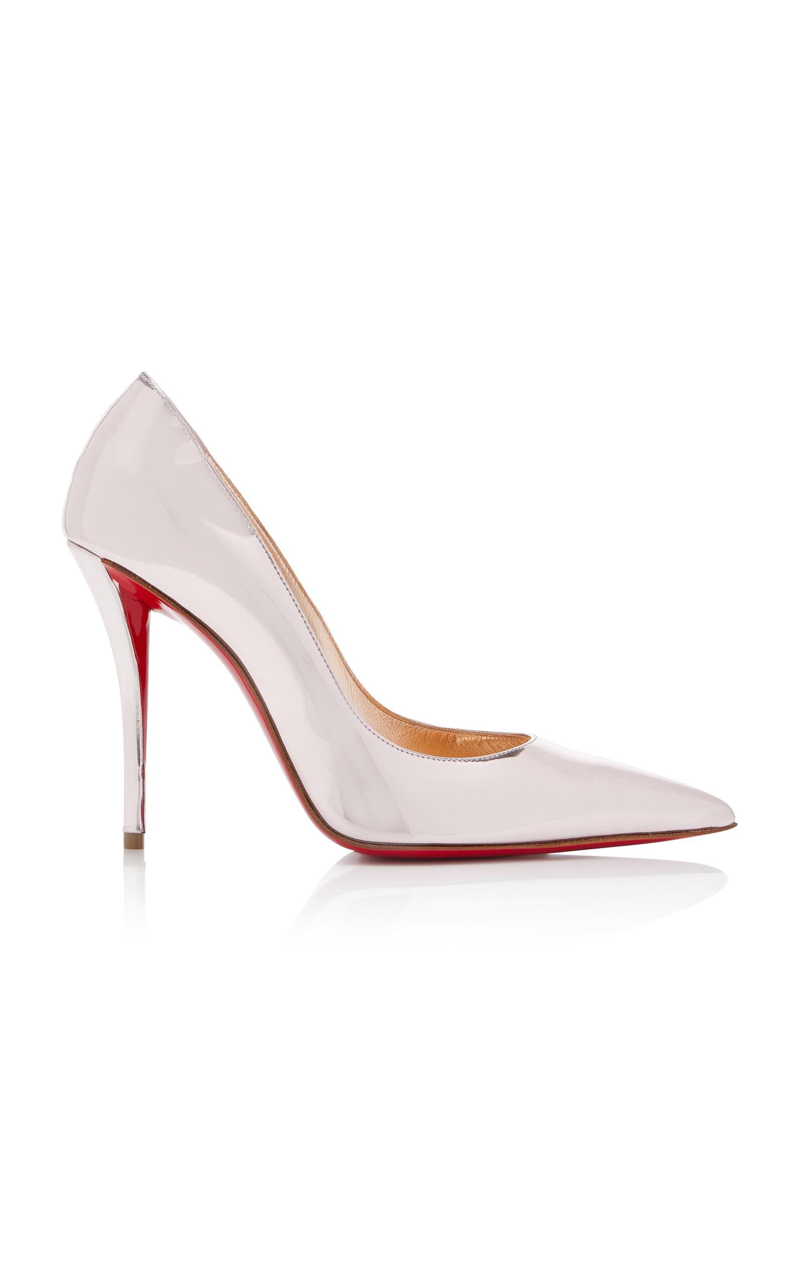 Christian Louboutin Miss Z 100mm Metallic Leather Pumps - Moda Operandi by CHRISTIAN LOUBOUTIN