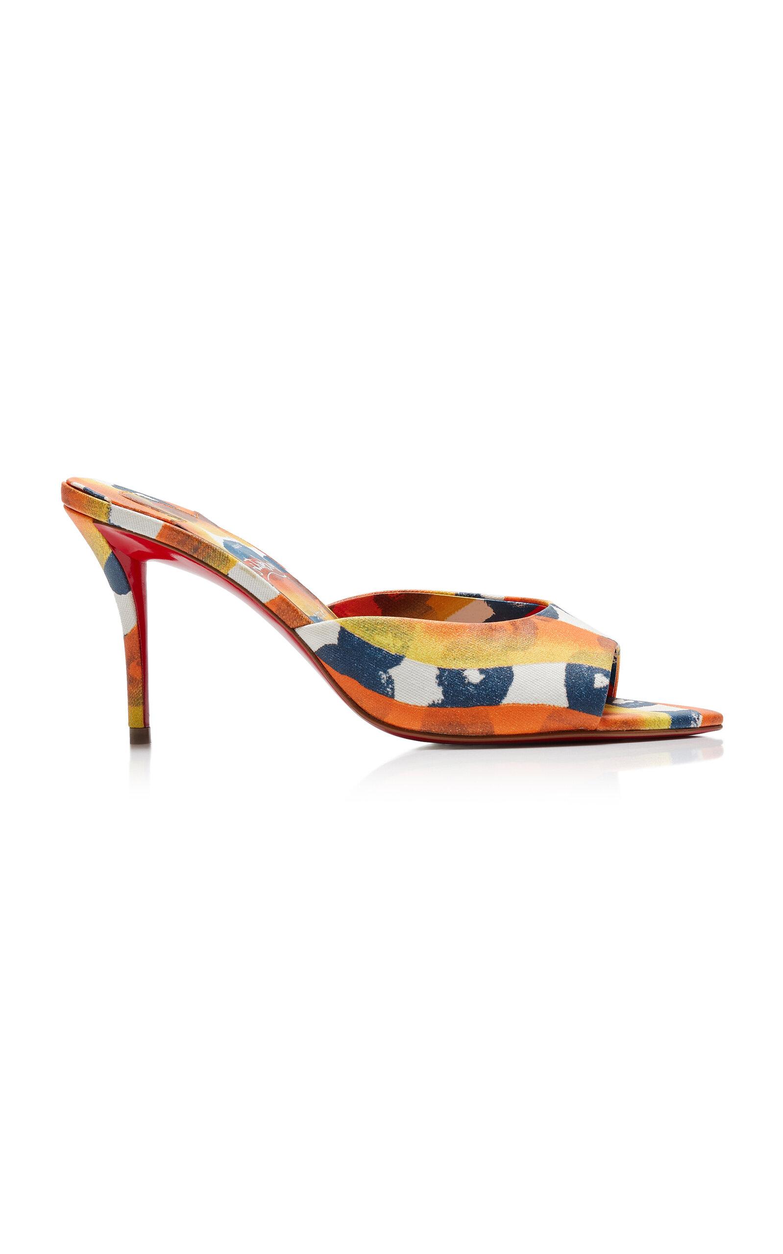 Christian Louboutin Miss Z 80mm Printed Toile Mules - Moda Operandi by CHRISTIAN LOUBOUTIN