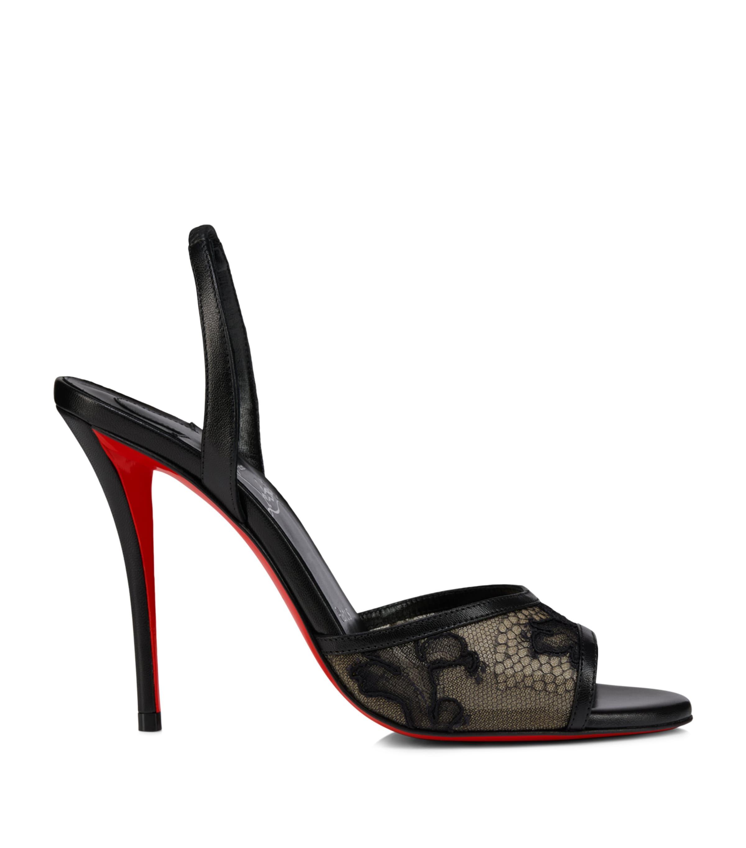 Christian Louboutin Miss Z Lace Sling 100 Lace Slingbacks by CHRISTIAN LOUBOUTIN