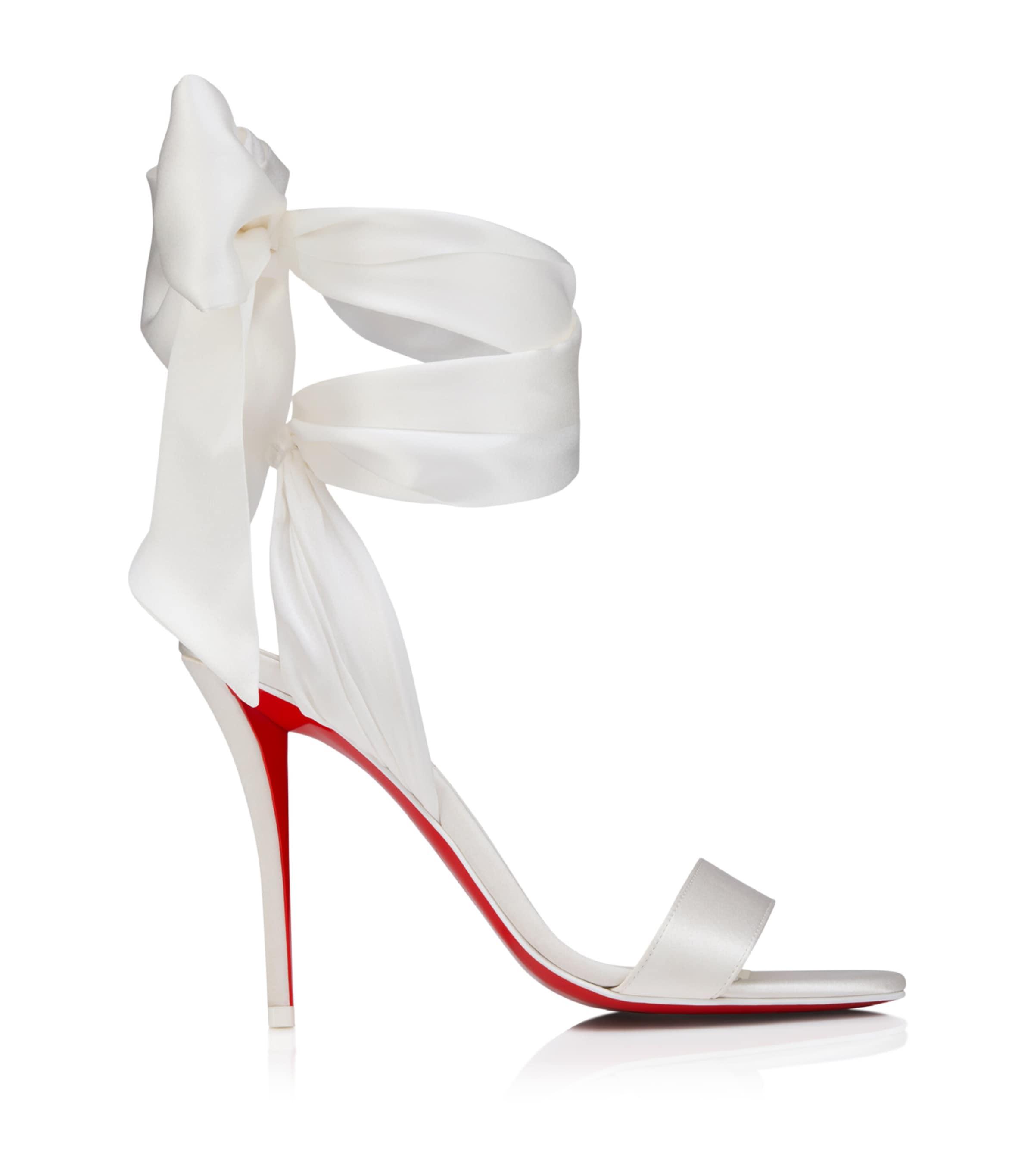 Christian Louboutin Miss Z Sandale du Désert Silk Sandals 100 by CHRISTIAN LOUBOUTIN