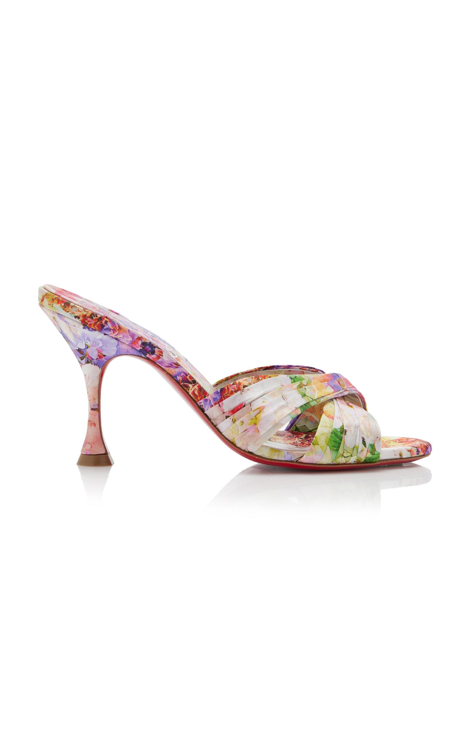 Christian Louboutin Nicol Is Back 85mm Crepe Satin Sandals - Moda Operandi by CHRISTIAN LOUBOUTIN