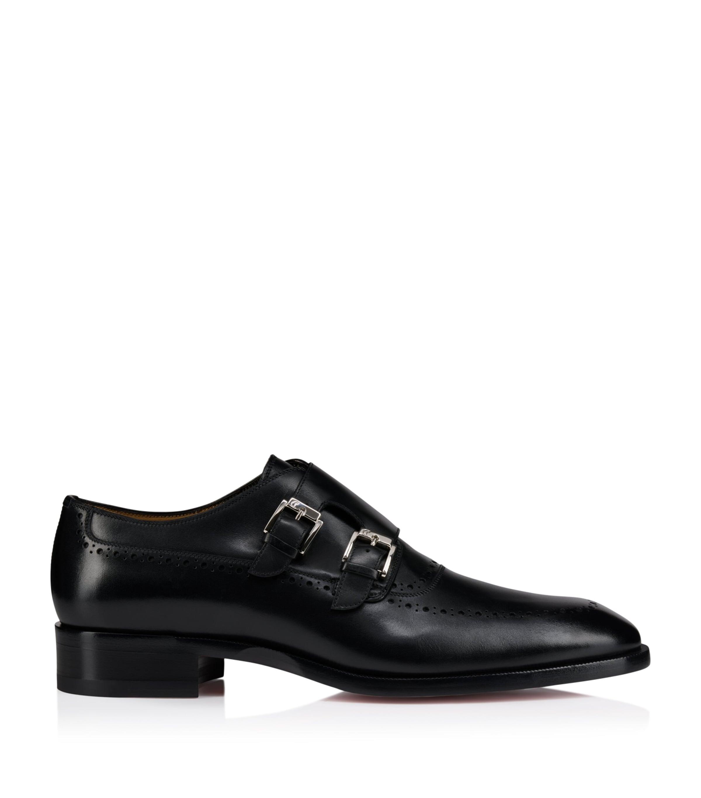 Christian Louboutin Sartok Leather Monk Shoes by CHRISTIAN LOUBOUTIN