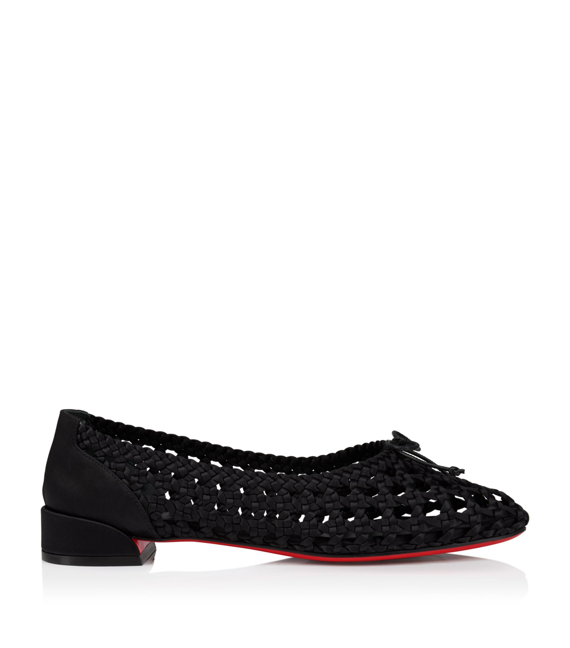 Christian Louboutin Sweetie Jane Silk Woven Ballet Flats by CHRISTIAN LOUBOUTIN
