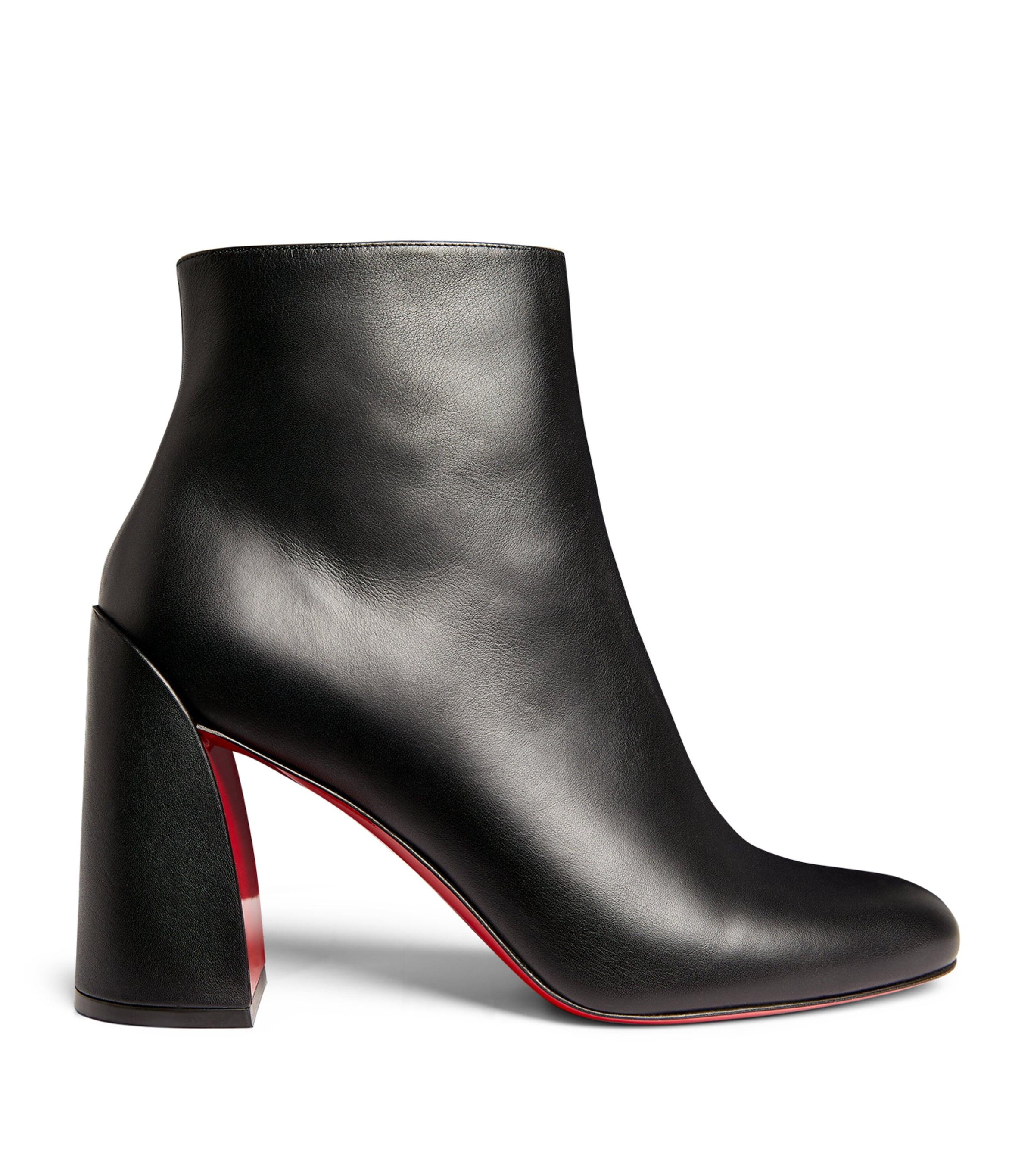 Christian Louboutin Turela Leather Ankle Boots 85 by CHRISTIAN LOUBOUTIN