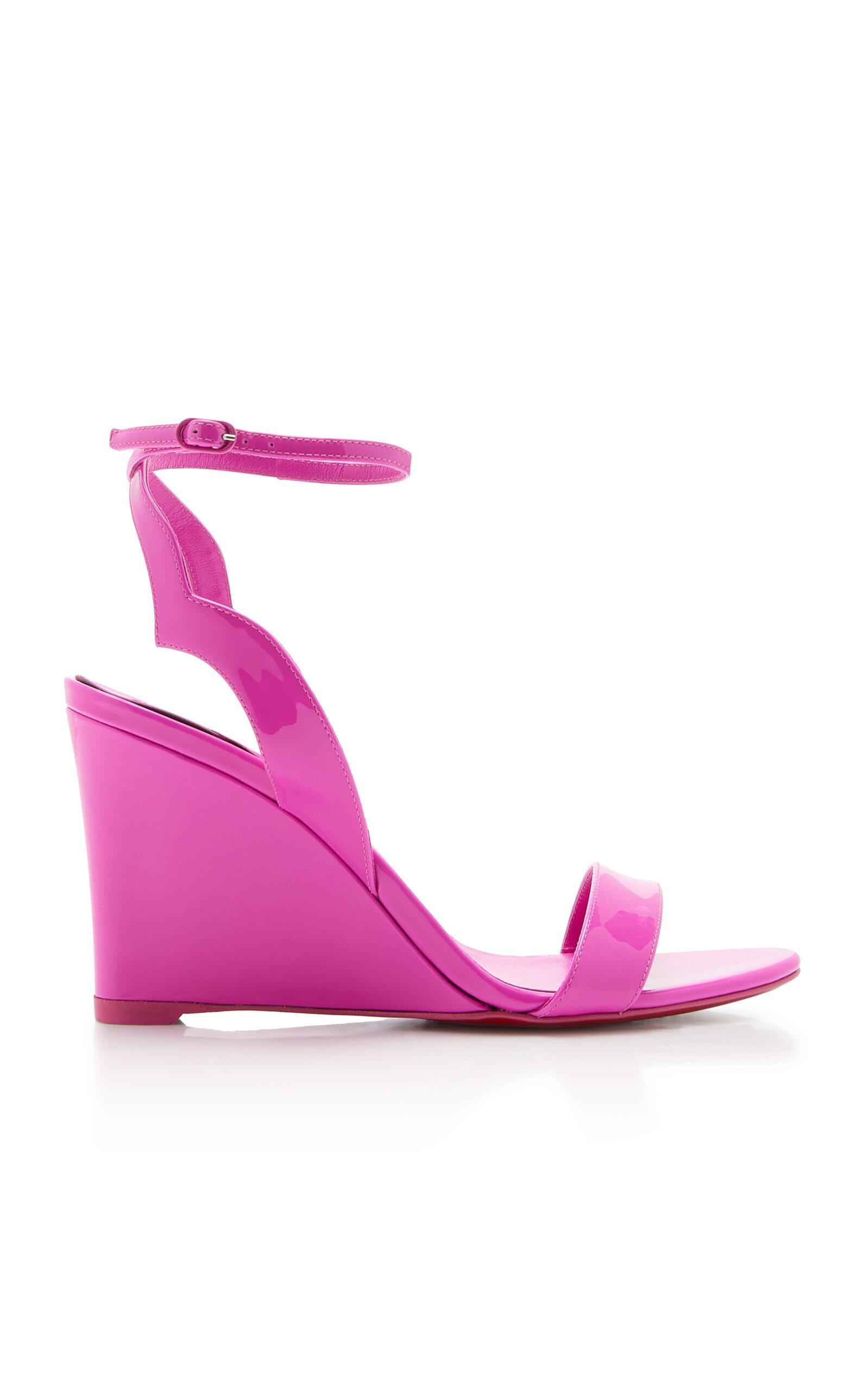 Christian Louboutin Zeppa Chick 85mm Patent Leather Wedges - Moda Operandi by CHRISTIAN LOUBOUTIN