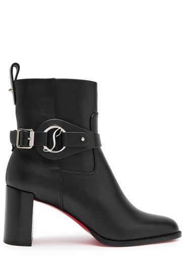 Dianouchette 70 buckle-strap leather ankle boots by CHRISTIAN LOUBOUTIN