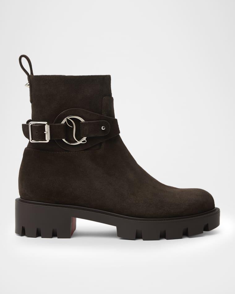 Dianouchette Suede Red Sole Ankle Boots by CHRISTIAN LOUBOUTIN