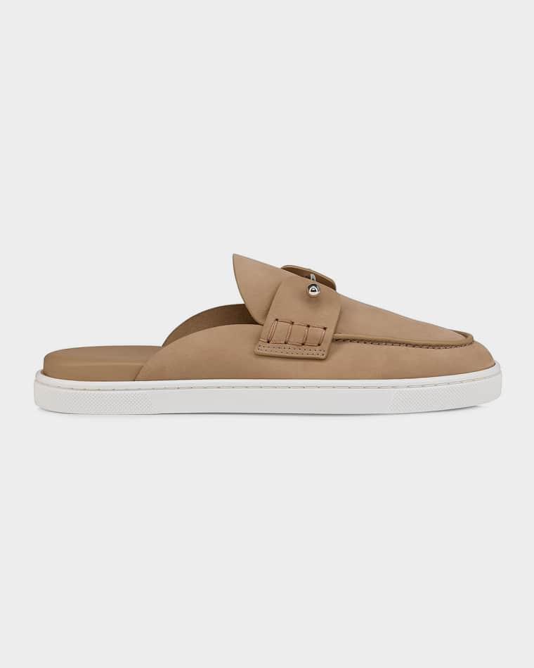 Donna Nubuck Leather Boat Shoe Mules by CHRISTIAN LOUBOUTIN