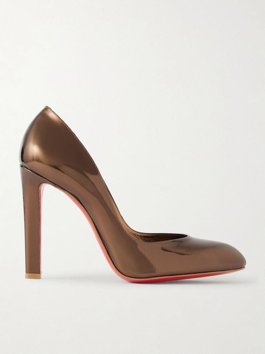 Fannylove 100 metallic patent-leather pumps by CHRISTIAN LOUBOUTIN