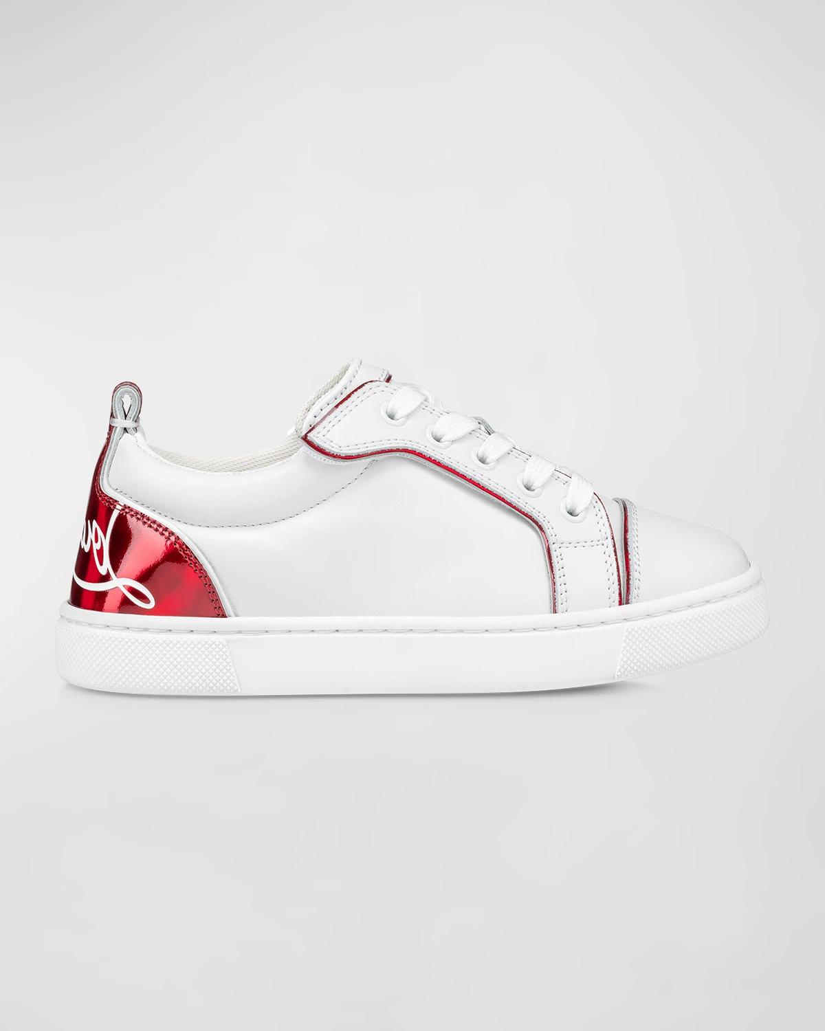 Girl's Funnyto Logo Heel Cap Sneakers, Toddlers/Kids by CHRISTIAN LOUBOUTIN