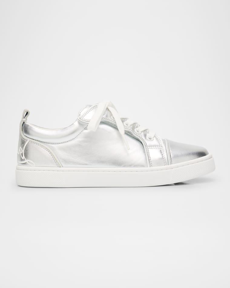 Girl's Funnyto Low-Top Metallic Leather Sneakers, Toddlers/Kids by CHRISTIAN LOUBOUTIN