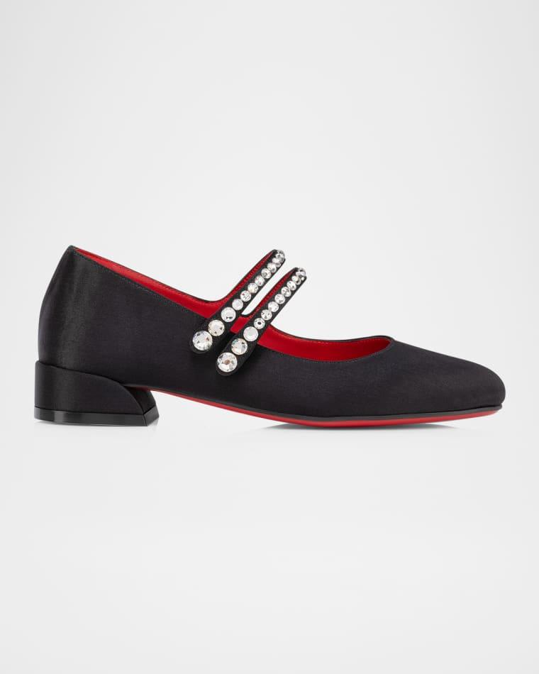 Girl's Jane Fille Strass Ballerina Flats, Toddlers/Kids by CHRISTIAN LOUBOUTIN