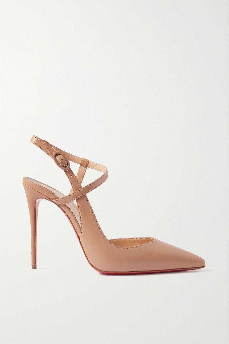 Jenlove 100 leather slingback pumps by CHRISTIAN LOUBOUTIN