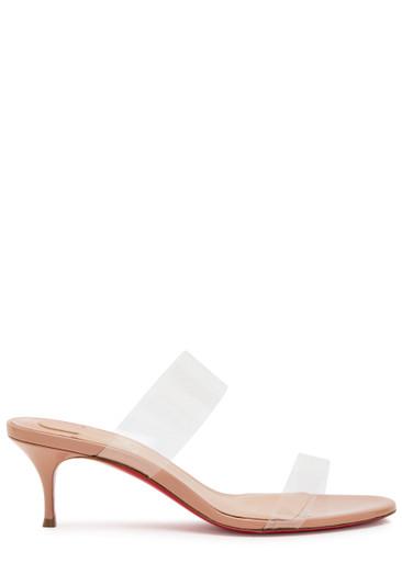 Just Nothing 55 patent leather mules by CHRISTIAN LOUBOUTIN