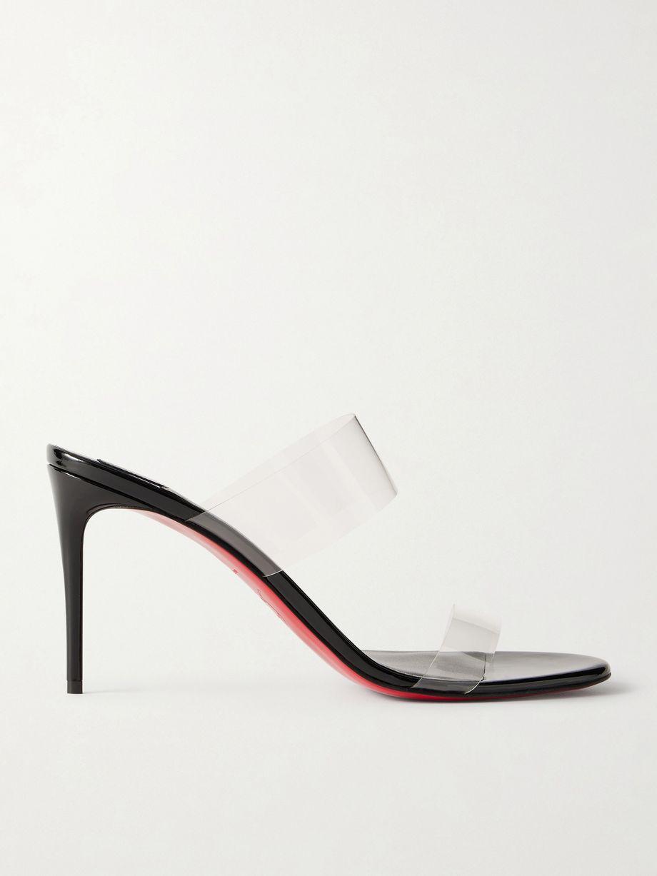 Just Nothing 85 PVC and patent-leather mules by CHRISTIAN LOUBOUTIN