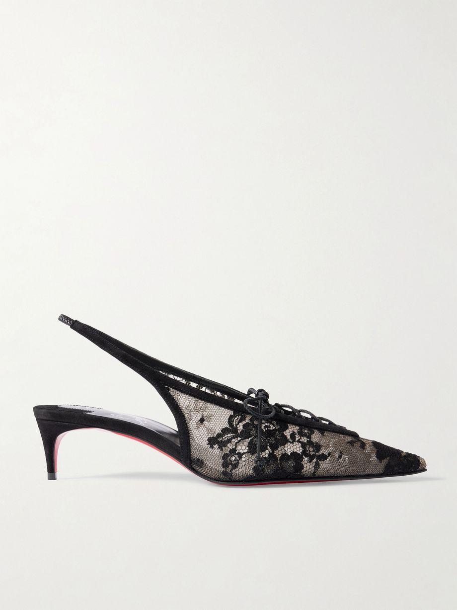 KM 45 lace slingback pumps by CHRISTIAN LOUBOUTIN