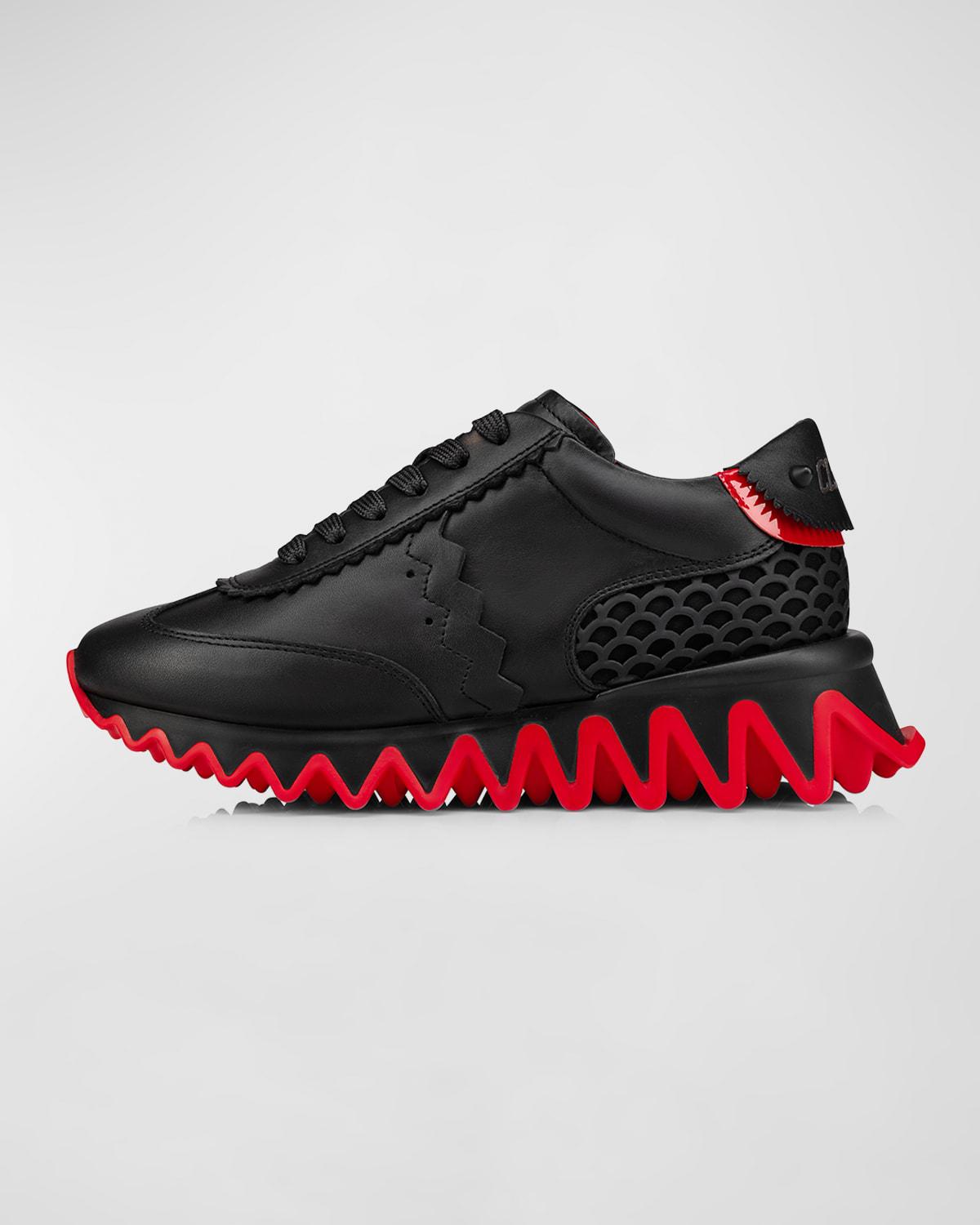 Kid's Loubishark Leather Sneakers, Toddler/Kids by CHRISTIAN LOUBOUTIN
