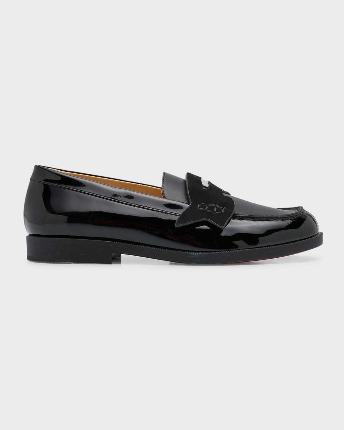 Kid's Penny Calf Leather Loafers, Size Kids/Toddlers by CHRISTIAN LOUBOUTIN