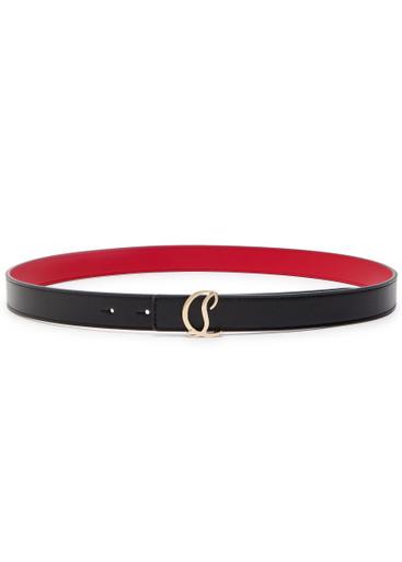 Logo leather belt by CHRISTIAN LOUBOUTIN