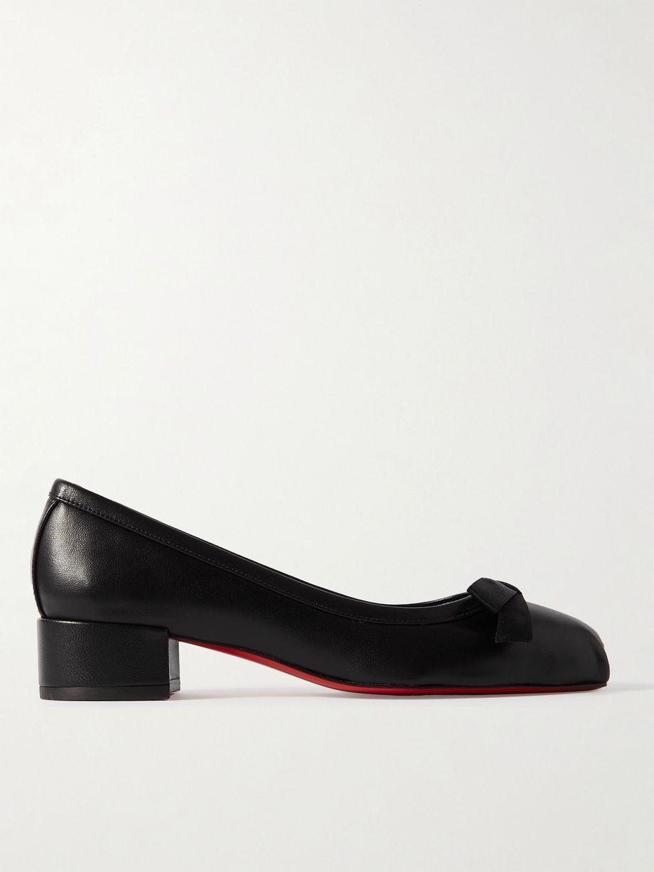 Mamaflirt 30 bow-embellished leather ballet pumps by CHRISTIAN LOUBOUTIN