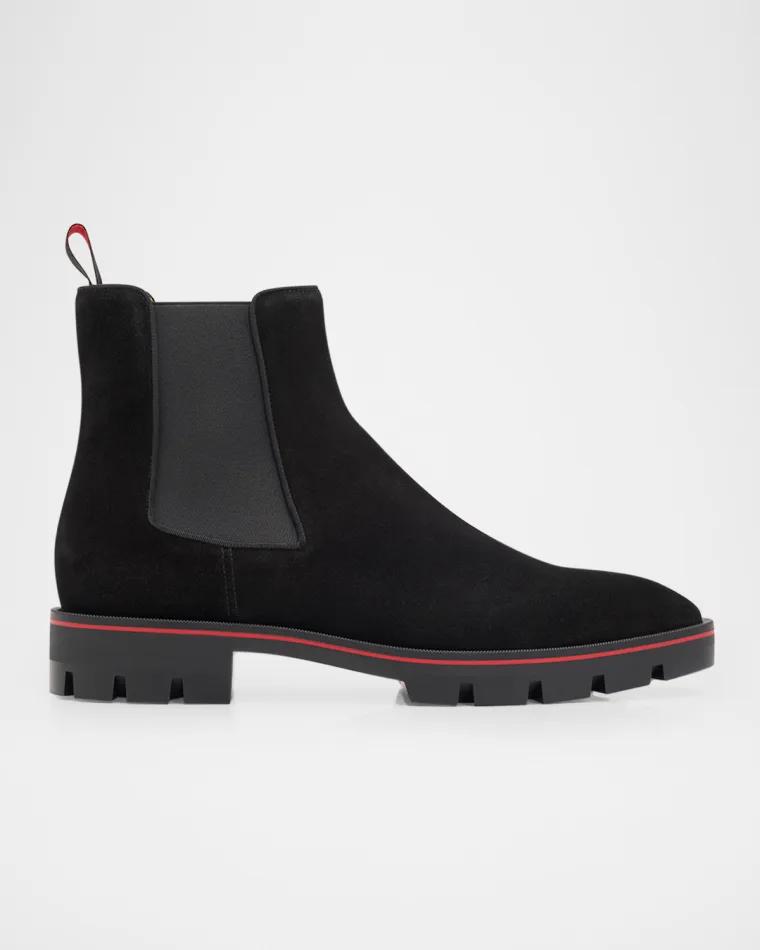 Men's Alpinosol Soft Leather Chelsea Boots by CHRISTIAN LOUBOUTIN