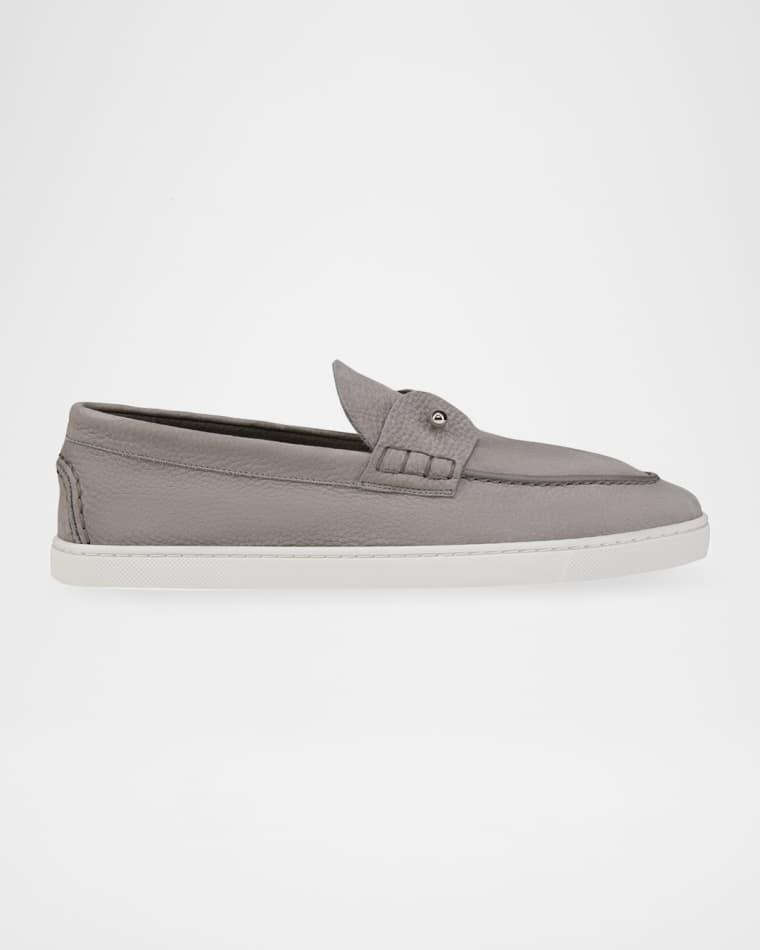 Men's Chambeliboat Flat Leather Boat Shoes by CHRISTIAN LOUBOUTIN