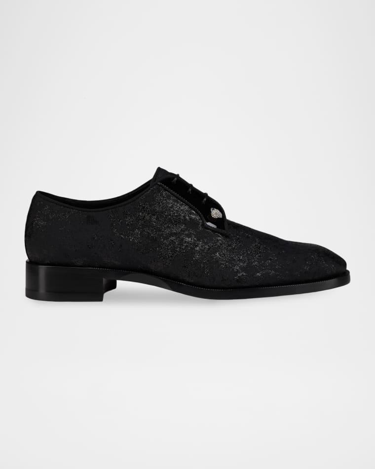 Men's Chambeliss Night Strass Jacquard Derby Shoes by CHRISTIAN LOUBOUTIN