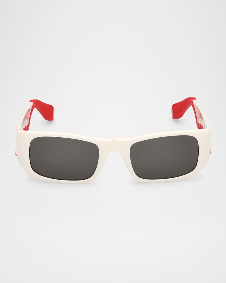 Men's LB0017M Acetate Rectangle Sunglasses by CHRISTIAN LOUBOUTIN